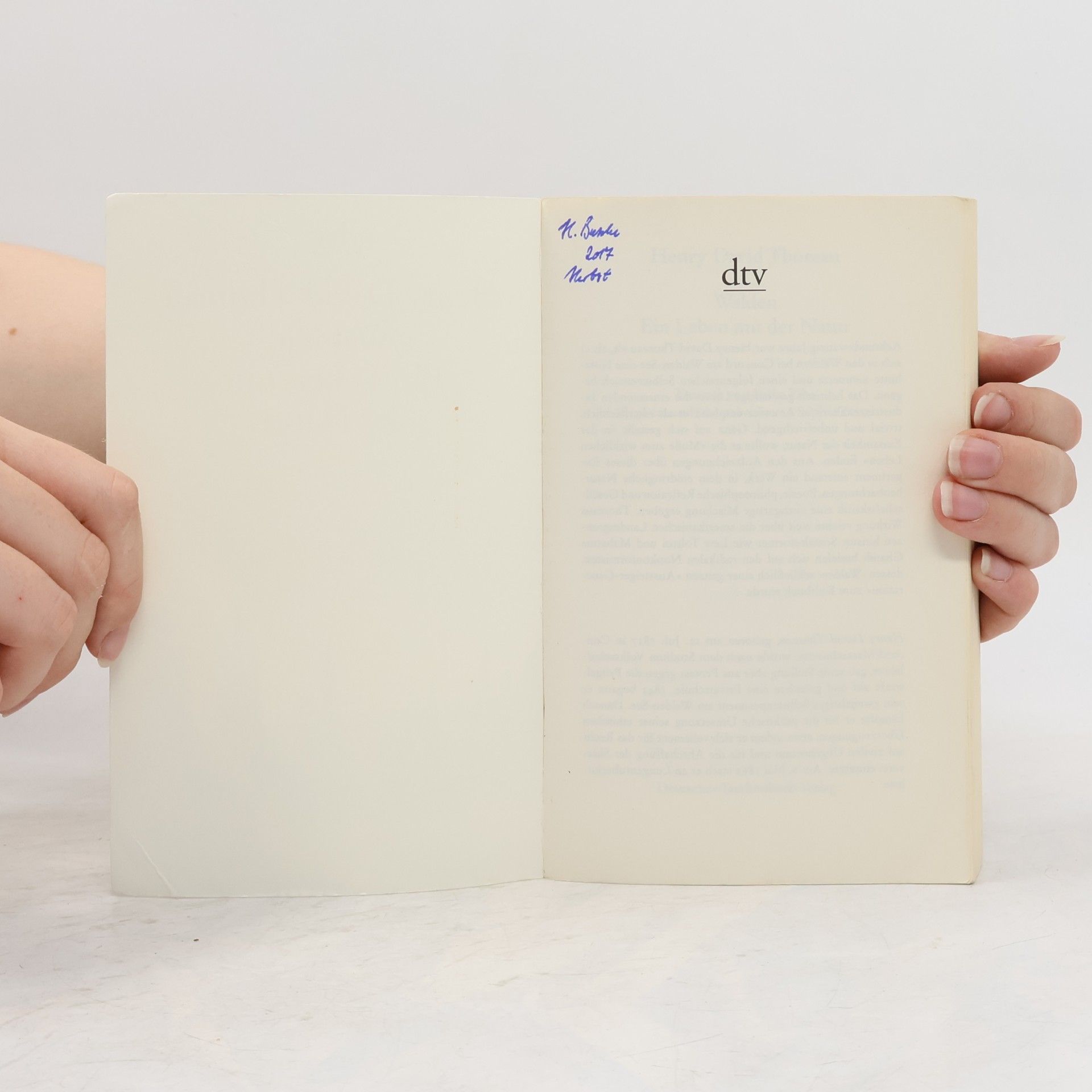 Henry David Thoreau Walden. Ein Leben mit der Natur