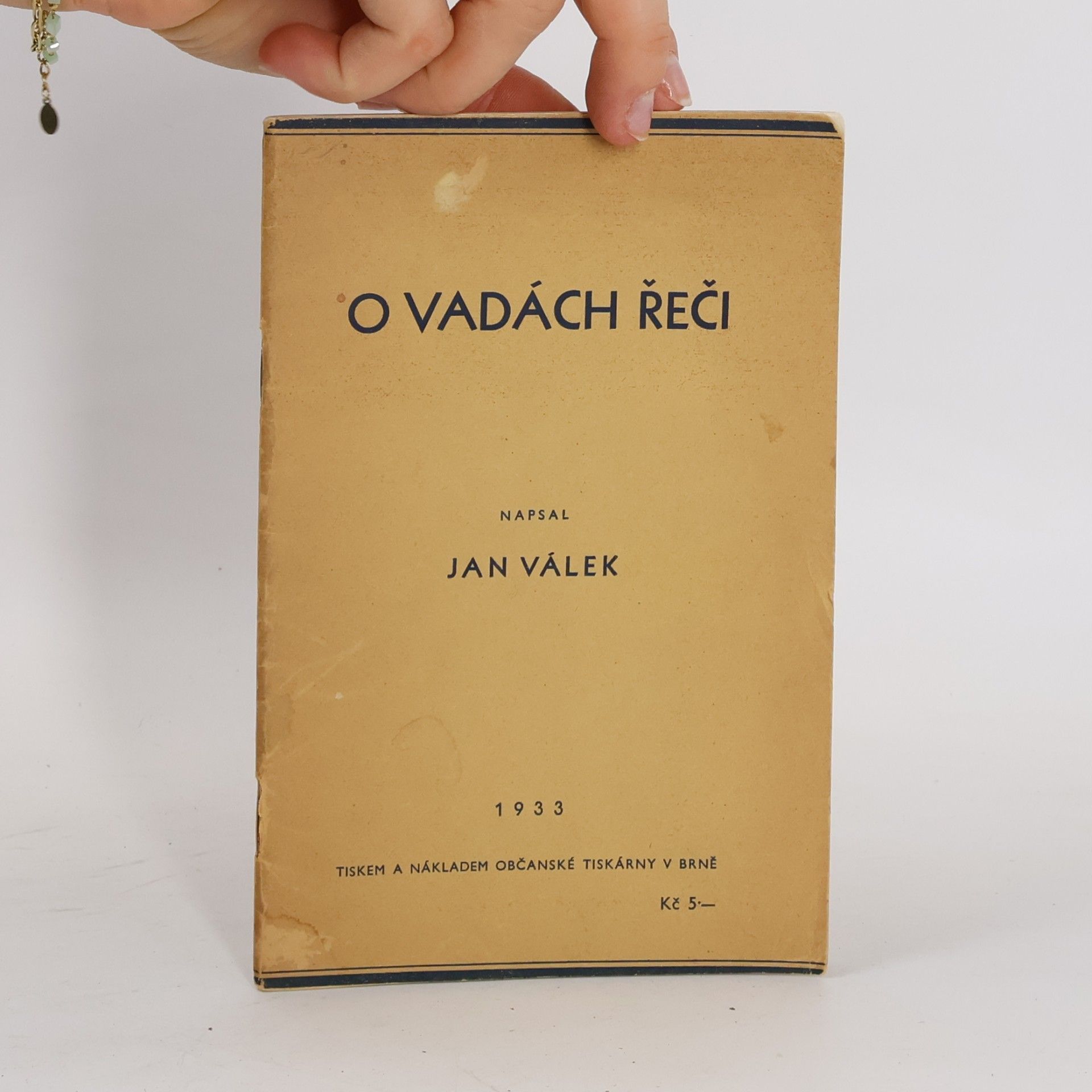 Jan Válek O vadách řeči