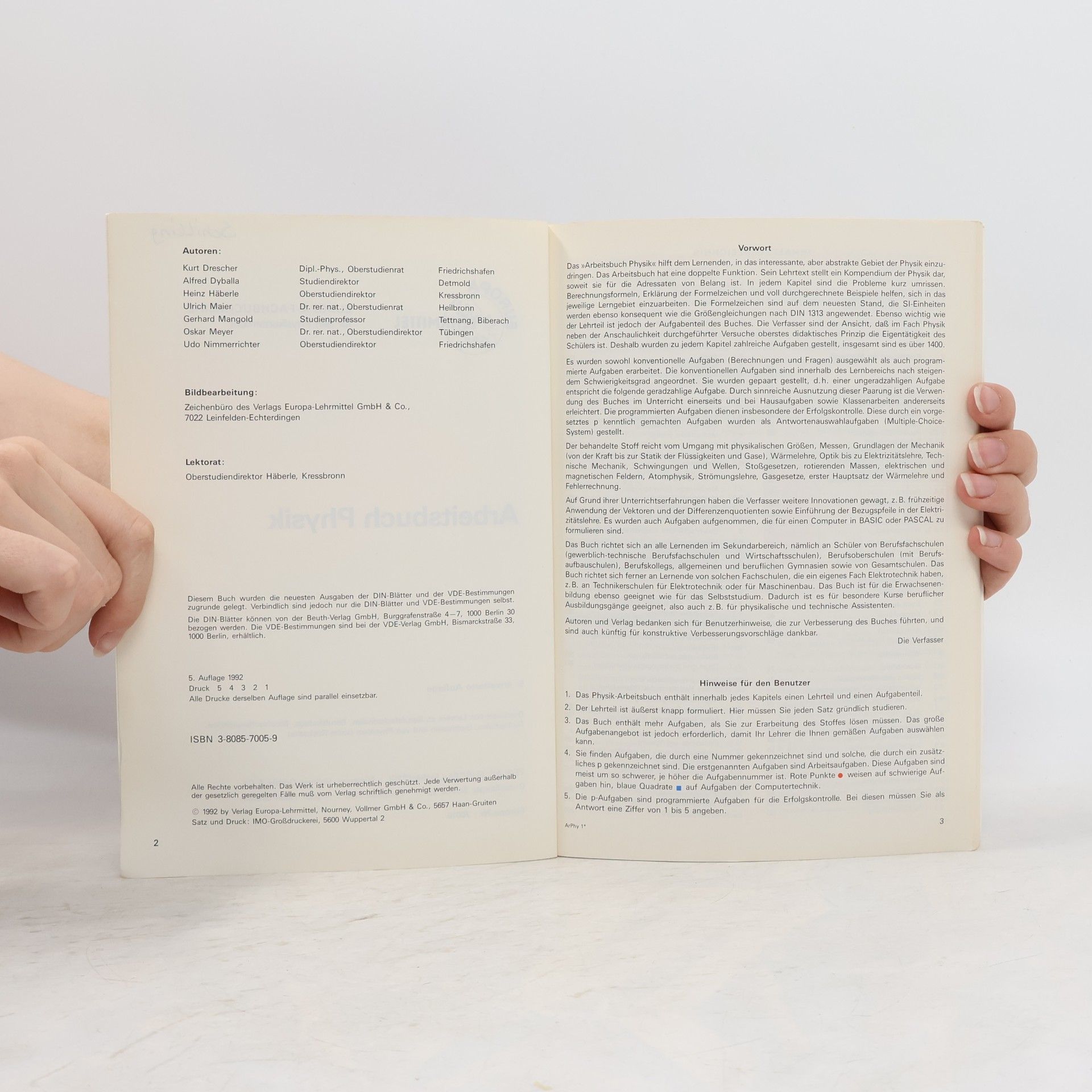 Heinz O. Häberle Arbeitsbuch Physik