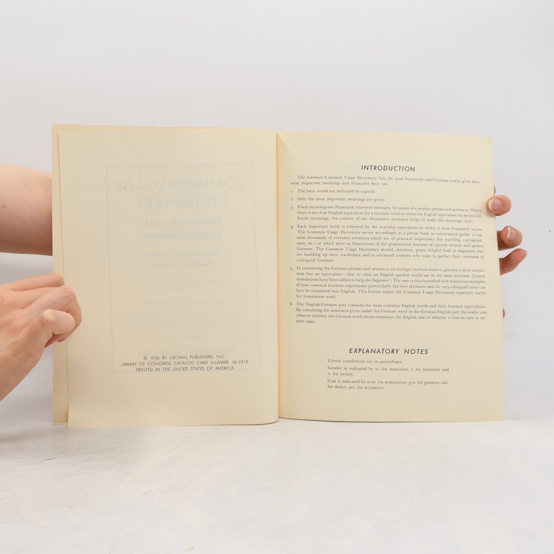 AA.VV. Conversational Manual German. Common Usage Dictionary German-English, English-German