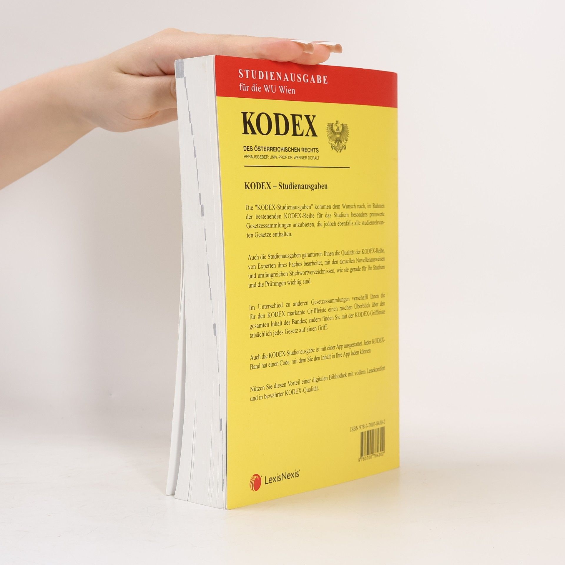 Werner Doralt Kodex Bürgerliches Recht für die WU 2023/24 - inkl. App: Studienausgabe für die WU Wien - 2. Auflage - Stand 1.9.2023