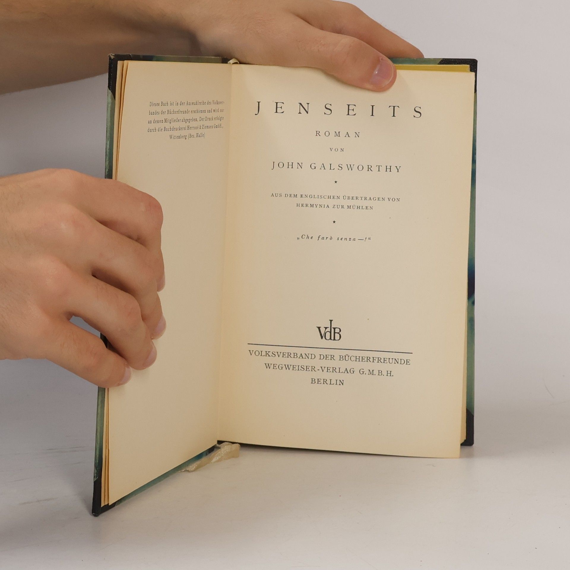 John Galsworthy Jenseits