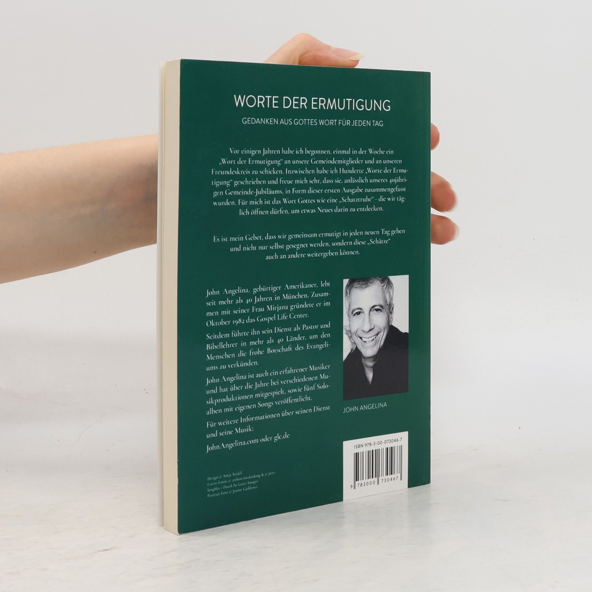 John Angelina Worte der Ermutigung