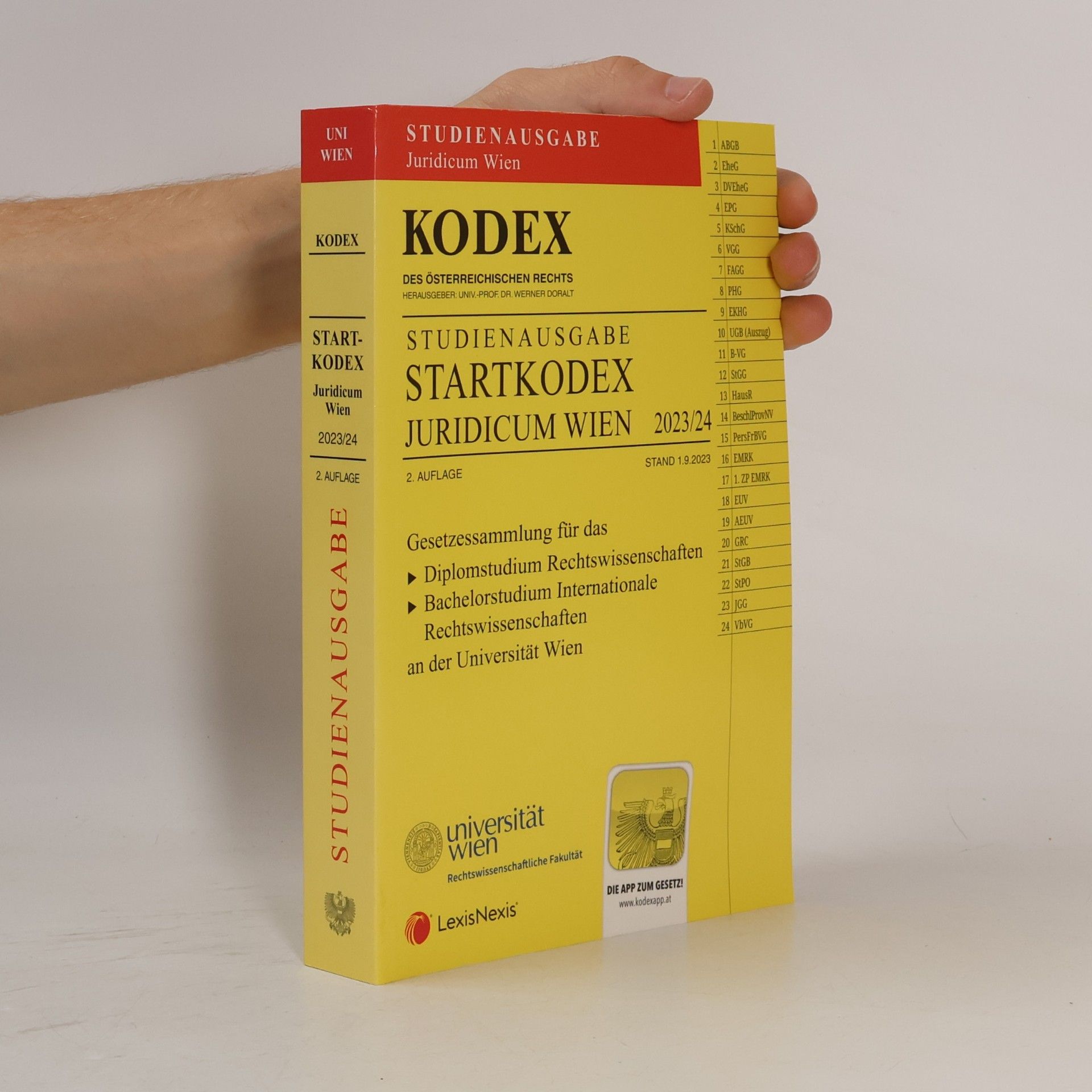 Werner Doralt Kodex Startkodex Wien Juridicum 2023/24 - inkl. App: Studienausgabe für die Uni Wien