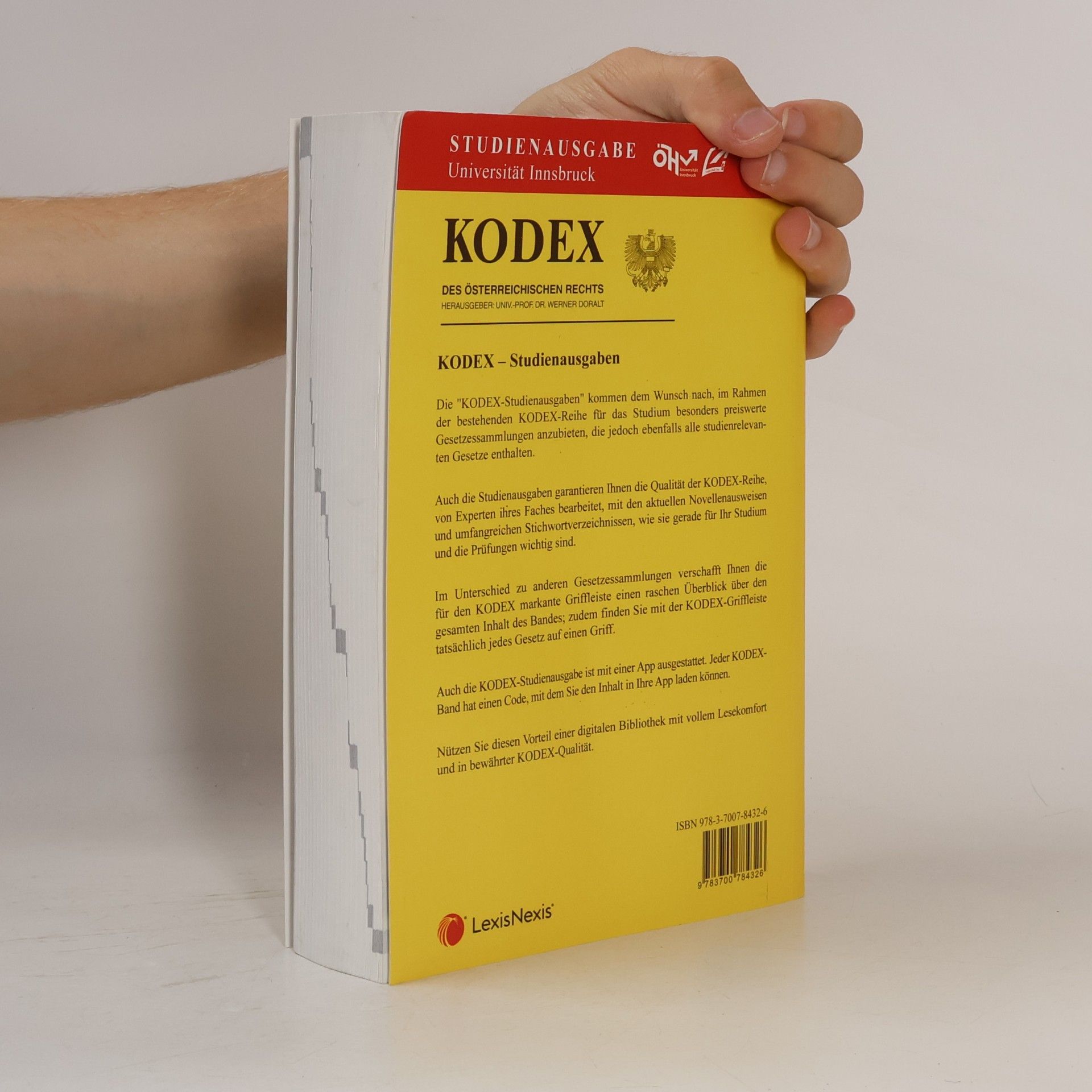 Werner Doralt Kodex Startkodex Innsbruck 2023/24 - inkl. App: Studienausgabe für die Uni Innsbruck - 2. Auflage – Stand 1.9.2023