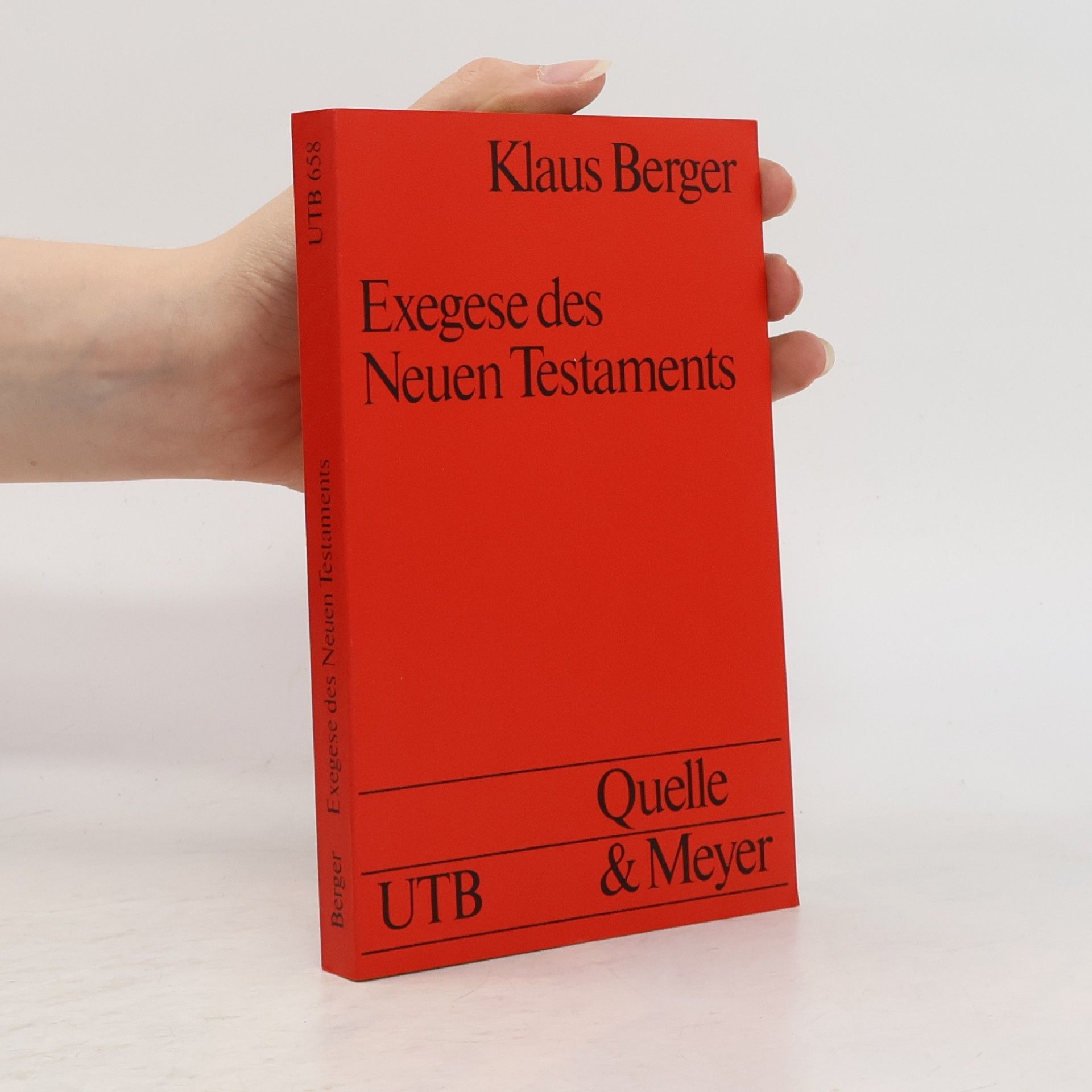 Klaus Berger Exegese des Neuen Testaments
