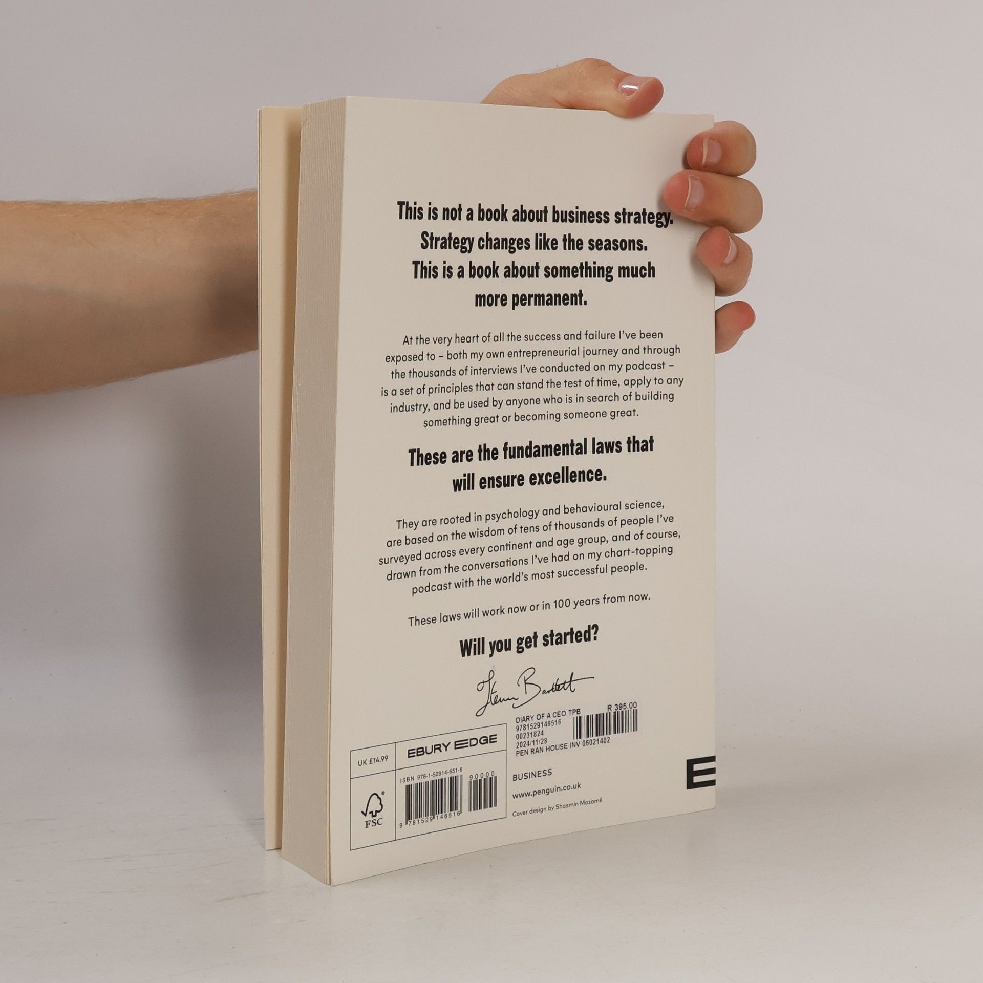 Steven Bartlett The diary of a CEO : the 33 laws of business & life