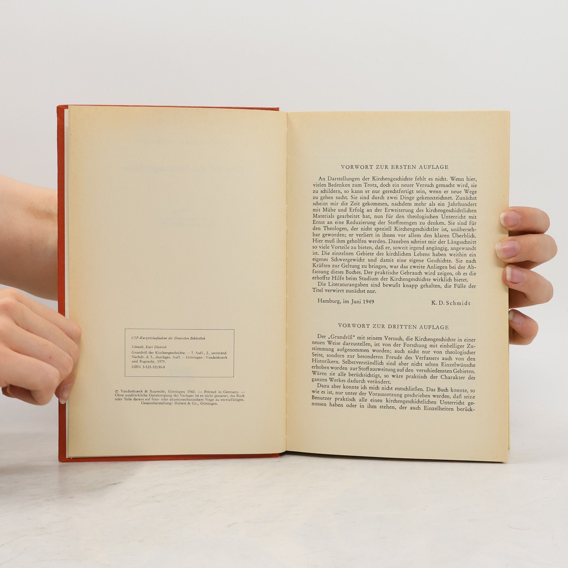 Kurt Dietrich Schmidt Grundriss der Kirchengeschichte