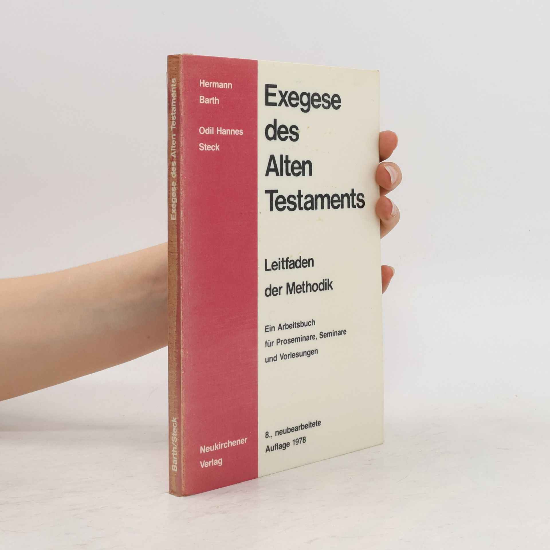 Hermann Barth Exegese des Alten Testaments