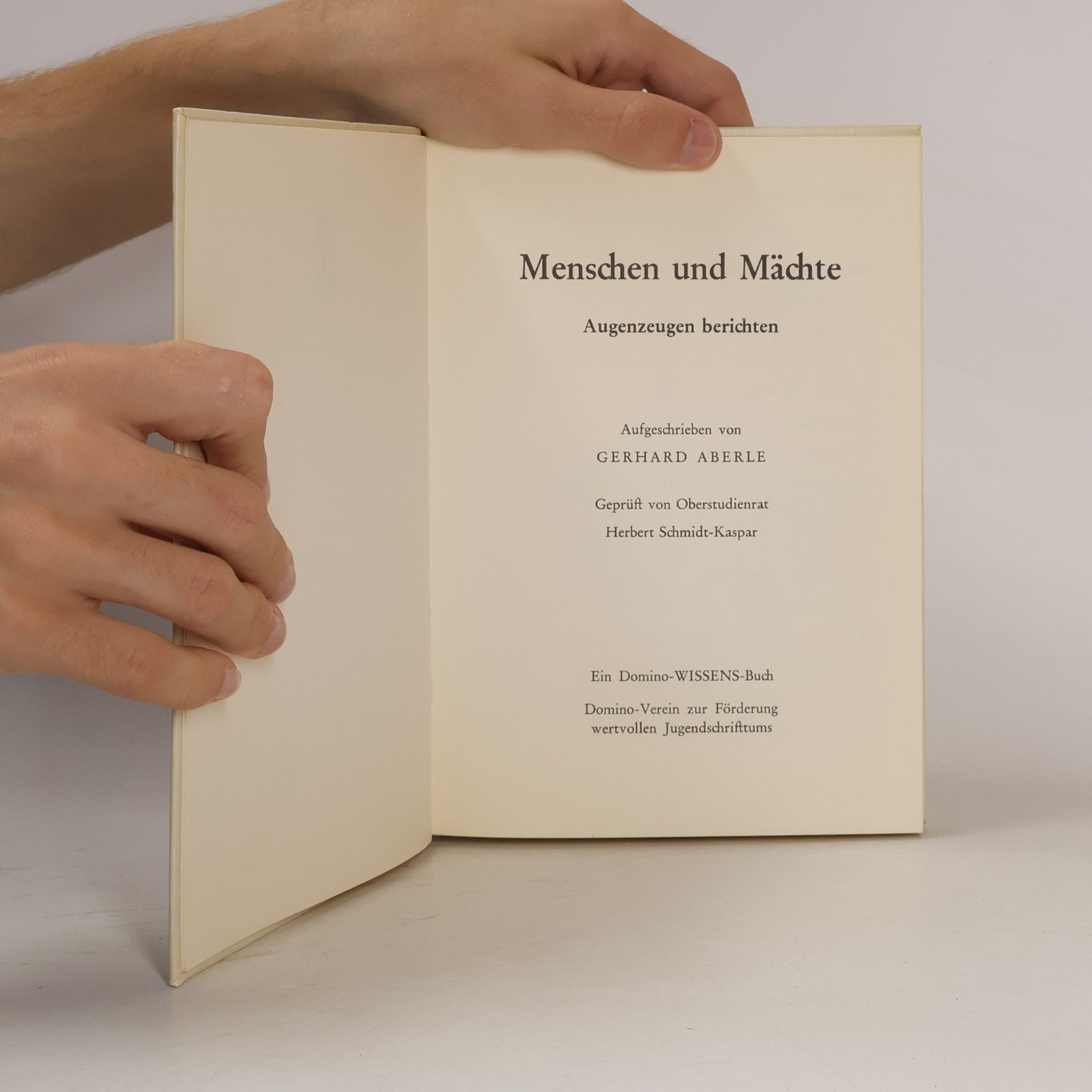 Gerhard Aberle Menschen und Mächte