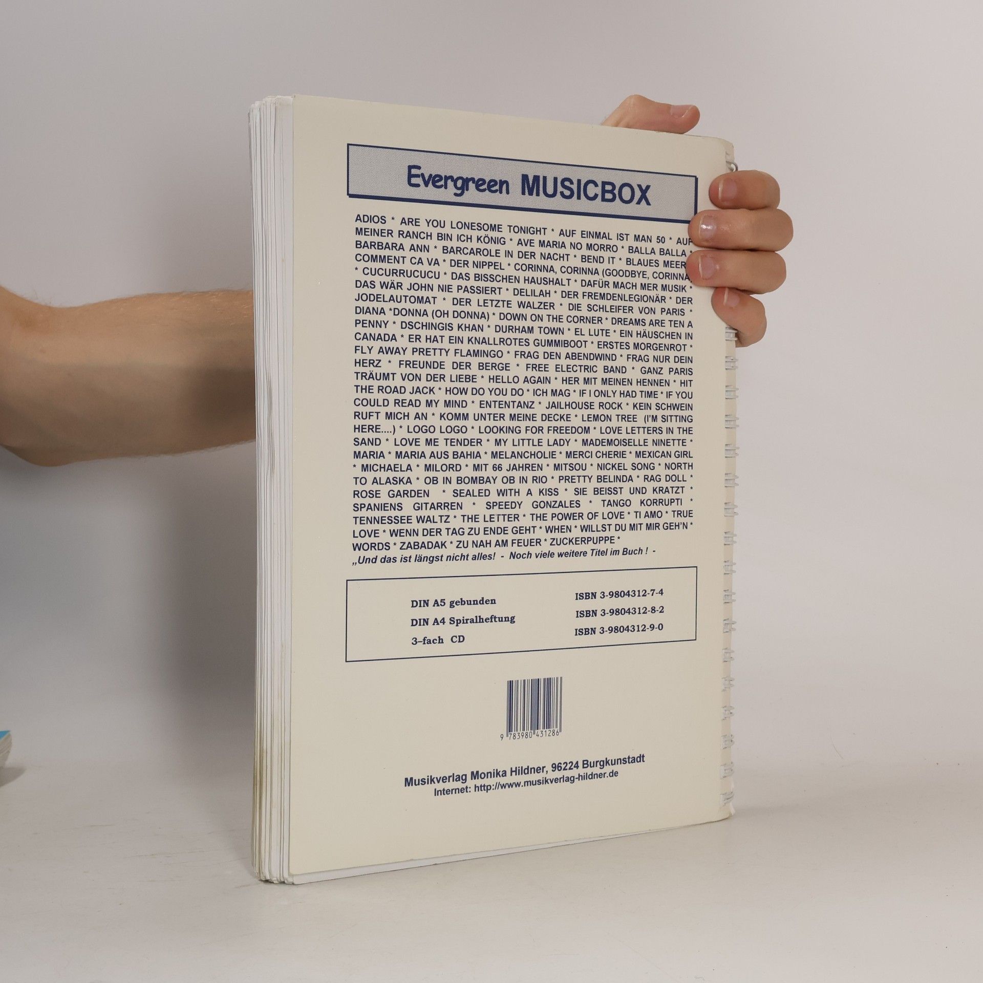 Gerhard Hildner Evergreen-Musicbox. Grossausgabe