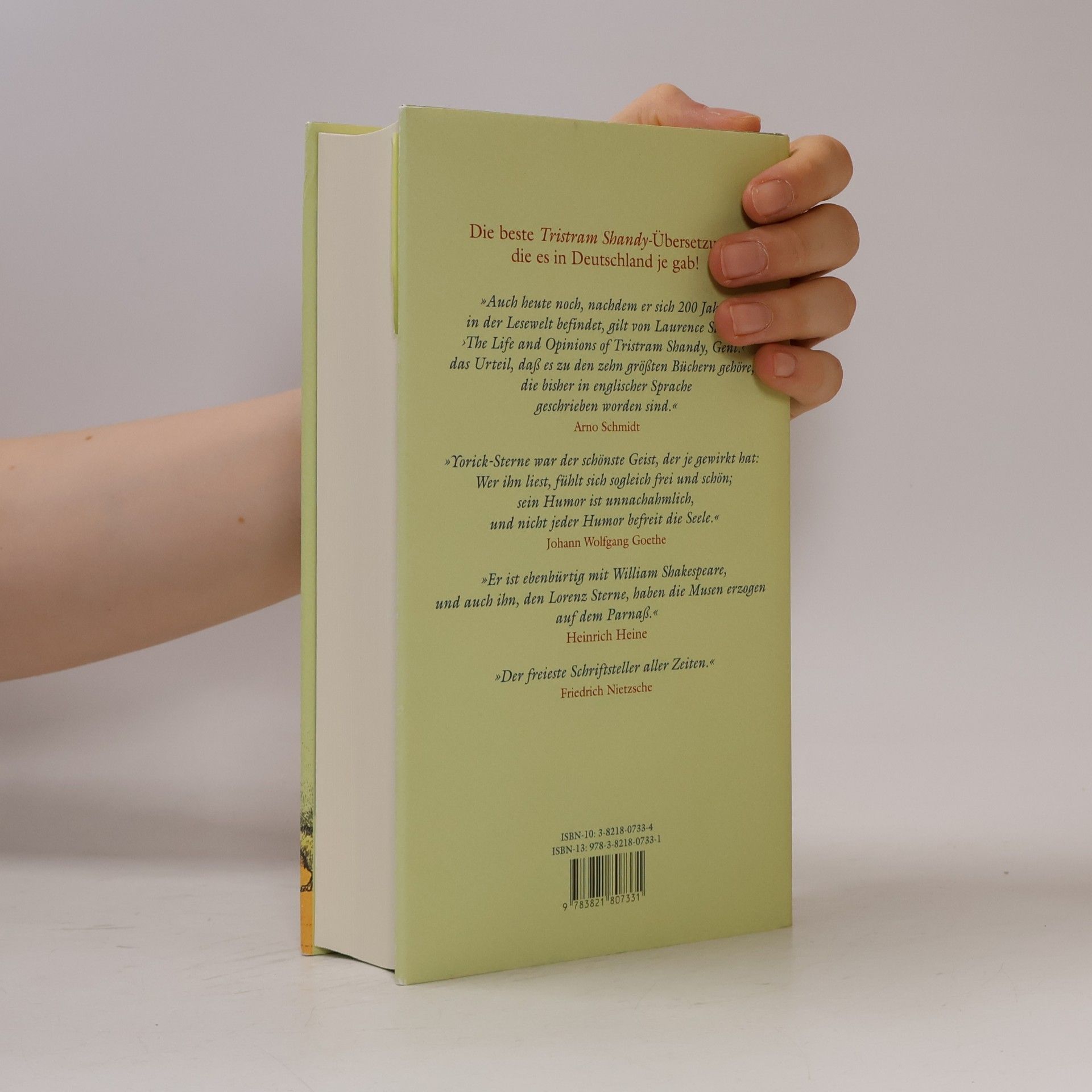 Laurence Sterne Leben und Ansichten von Tristram Shandy, Gentleman
