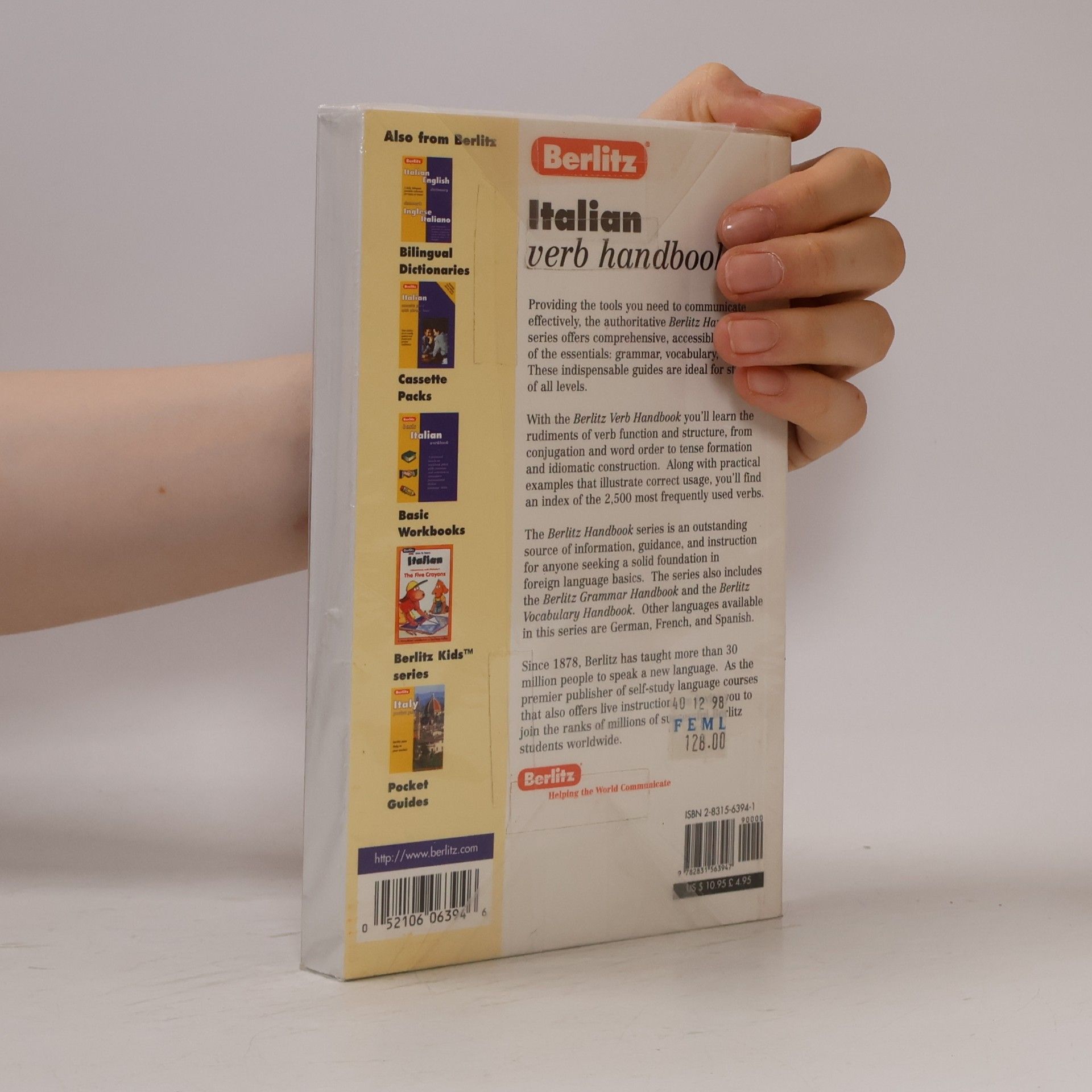 Berlitz Publishing Company Berlitz Italian Verb Handbook (Berlitz Language Handbooks)