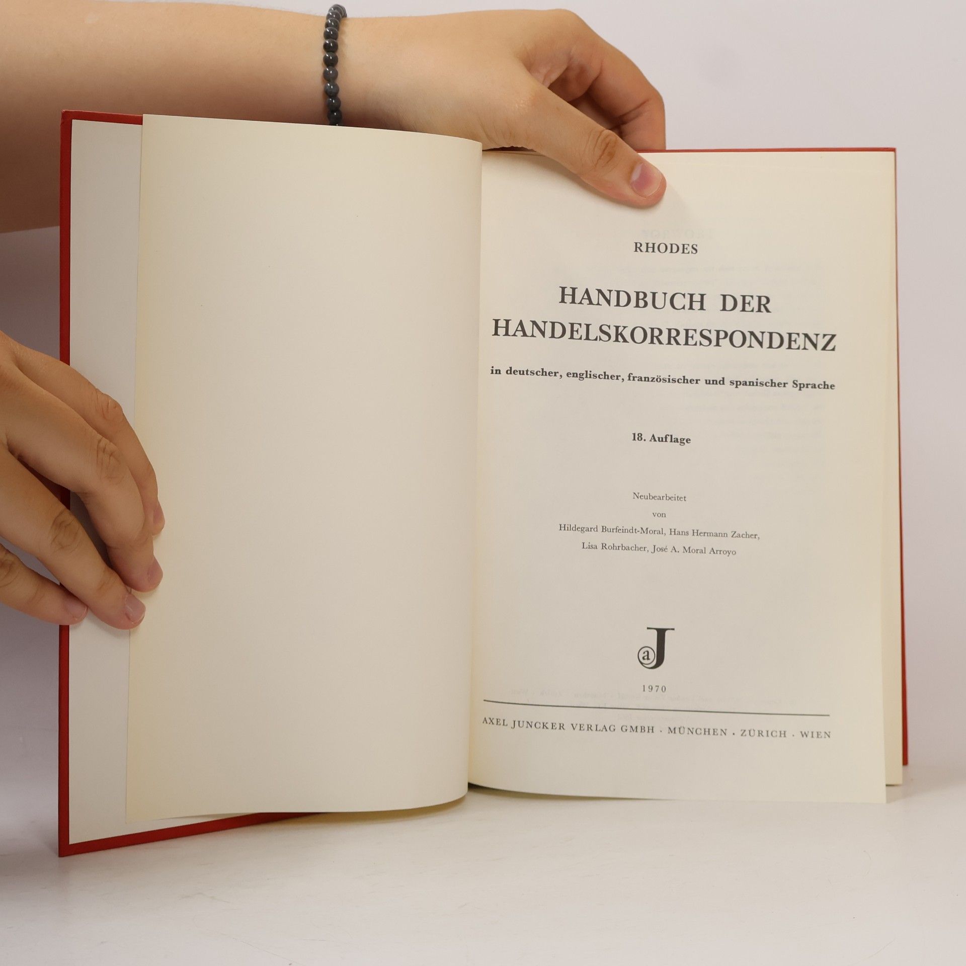 Friedrich Ludwig Rhode Handbuch der Handelskorrespondenz