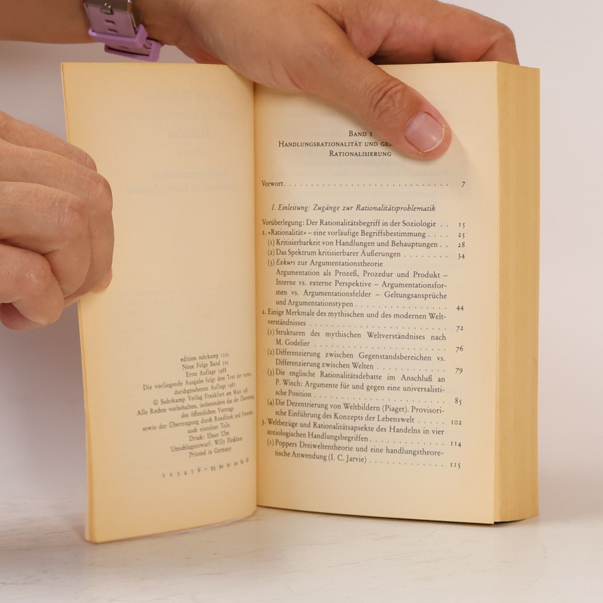 Jürgen Habermas Theorie des kommunikativen Handelns Theorie des kommunikativen Handelns. Band 1