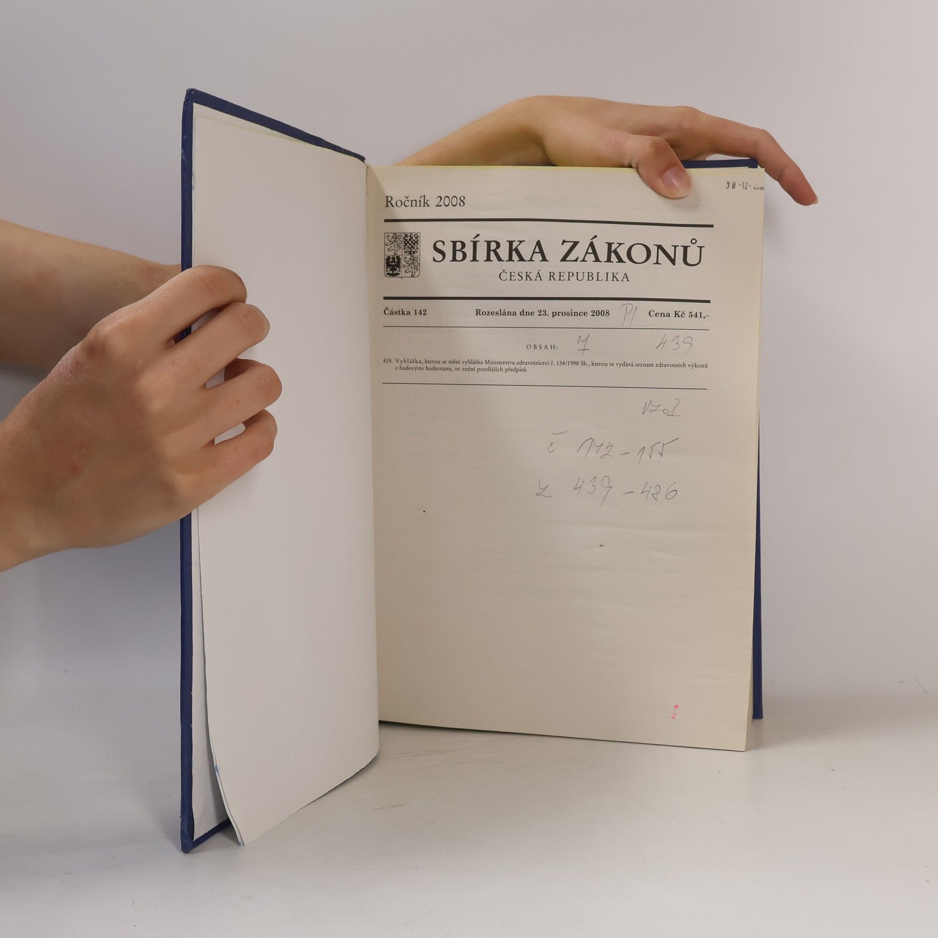 Collectif d'auteurs Sbírka zákonů 2008. 436-486