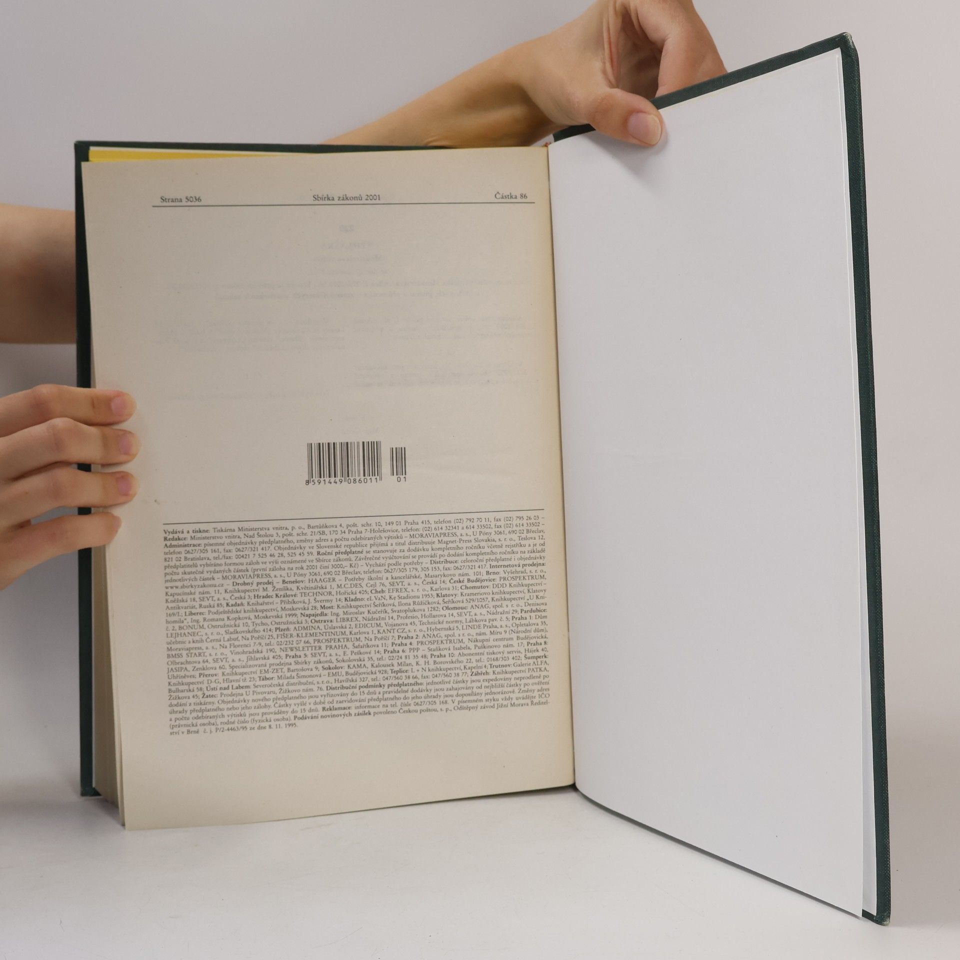 Various authors Sbírka zákonů ČR 2001 V.