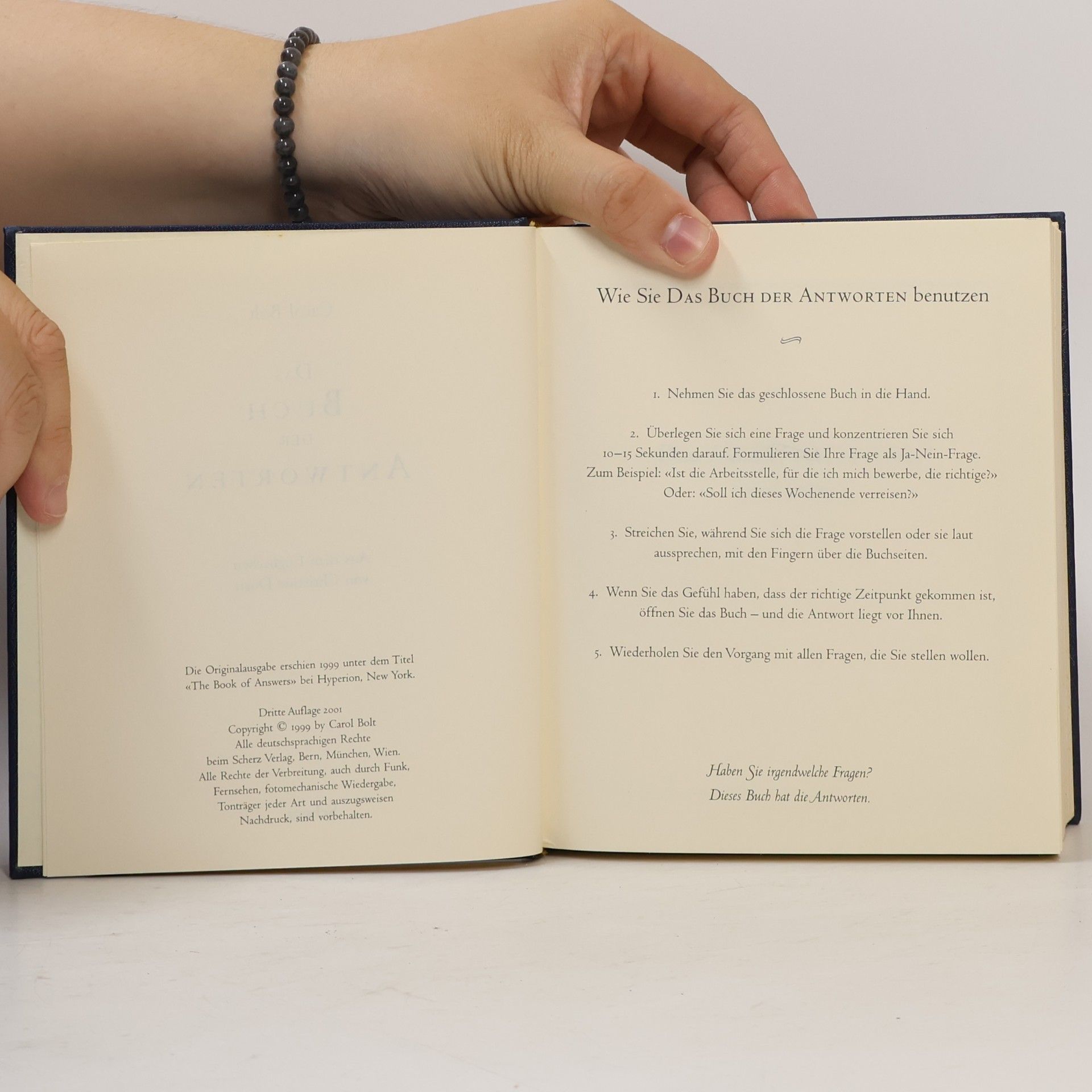 Carol Bolt Das Buch der Antworten