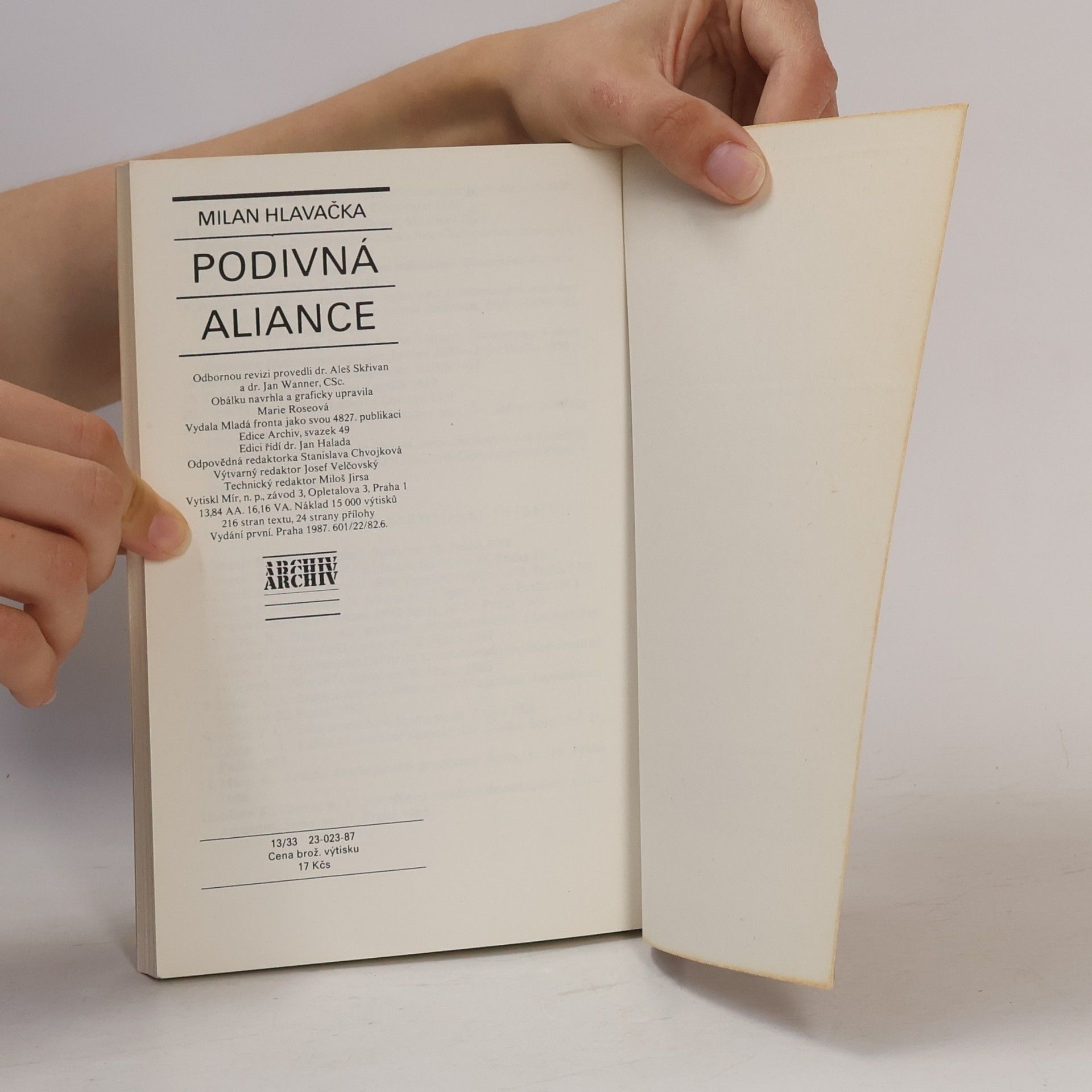 Milan Hlavačka Podivná aliance