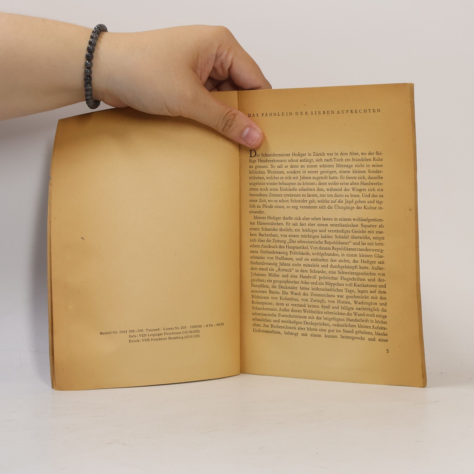 Gottfried Keller Das Fähnlein der sieben Aufrechten