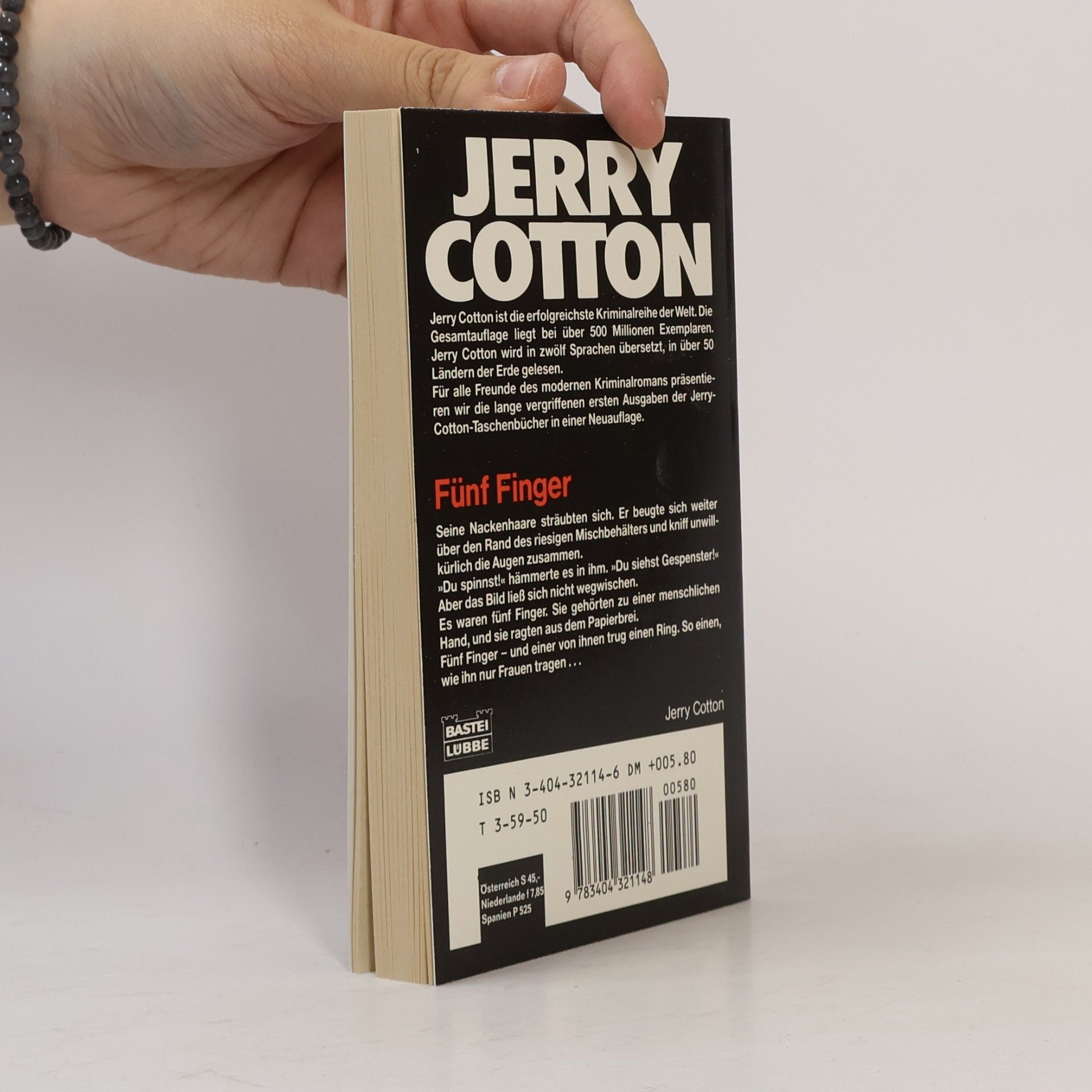 Jerry Cotton Fünf Finger