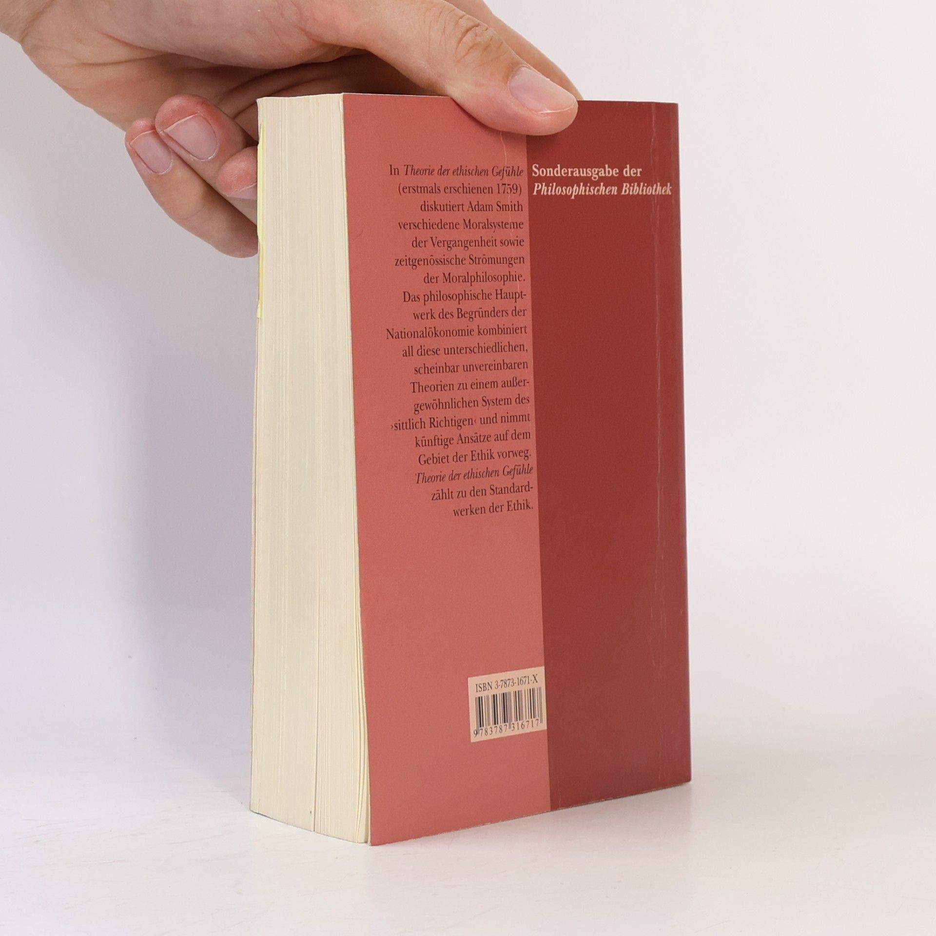 Adam Smith Theorie der ethischen Gefühle