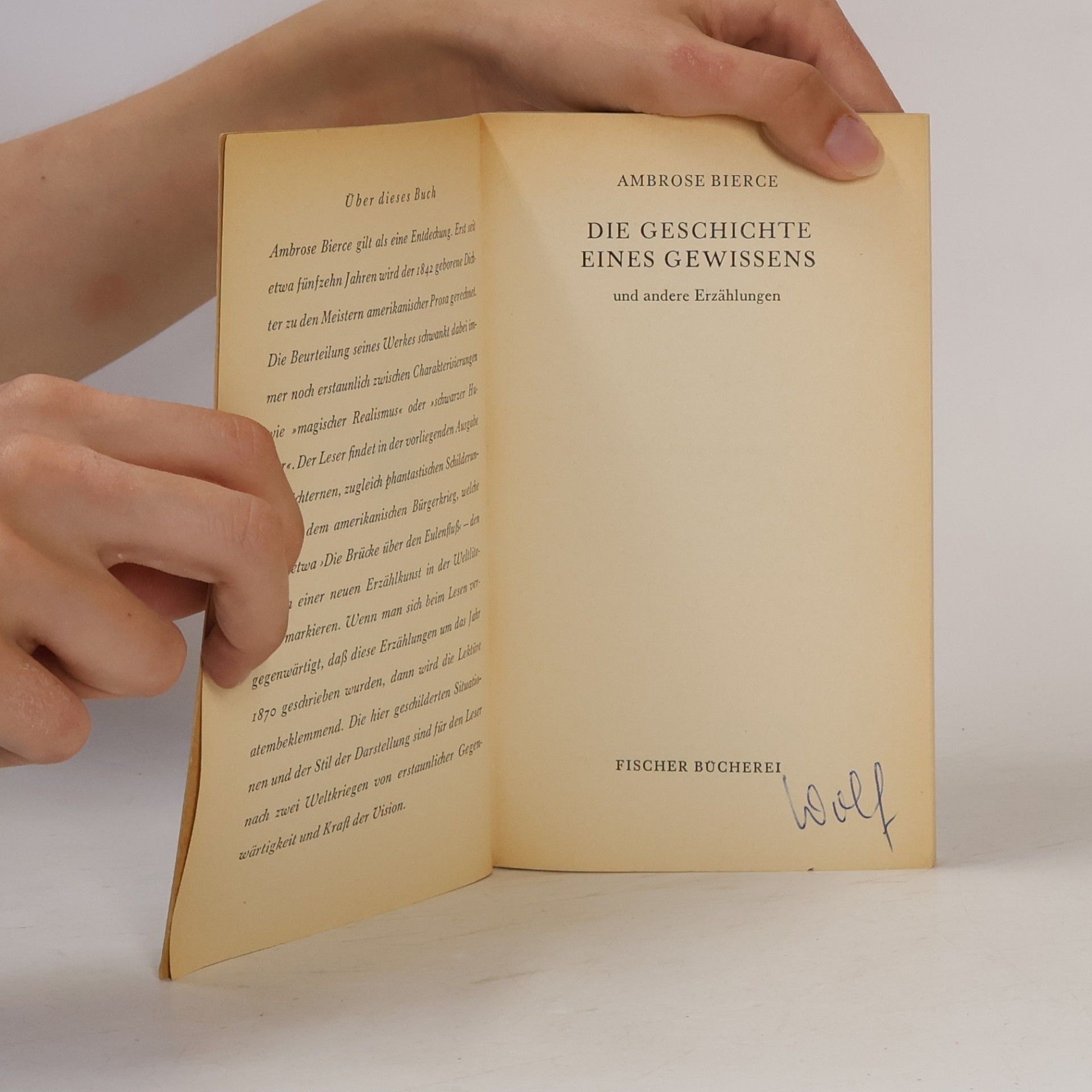 Ambrose Bierce Die Geschichte eines Gewissens