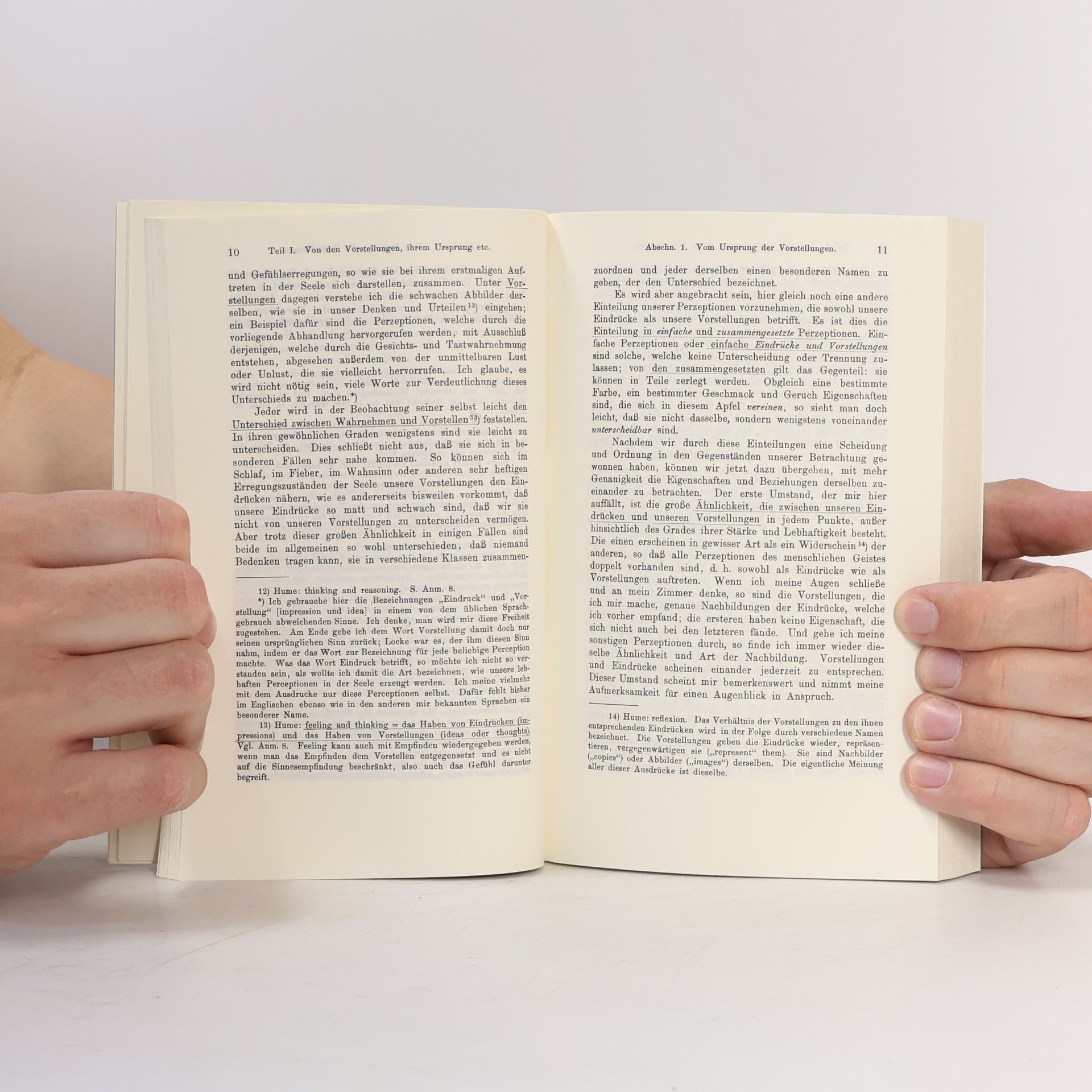 David Hume Ein Traktat über die menschliche Natur Buch I. Über den Verstand.
