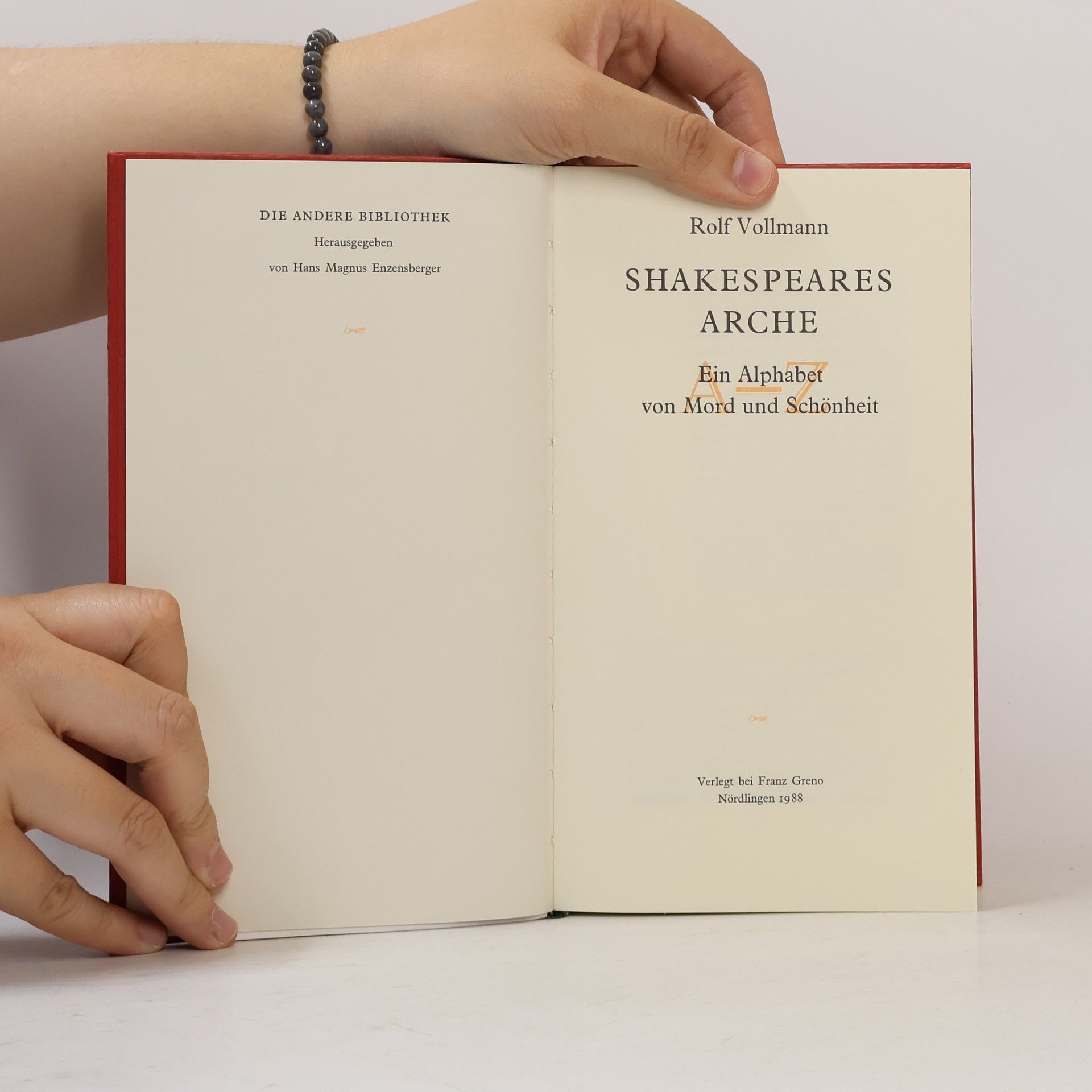 Rolf Vollmann Shakespeares Arche