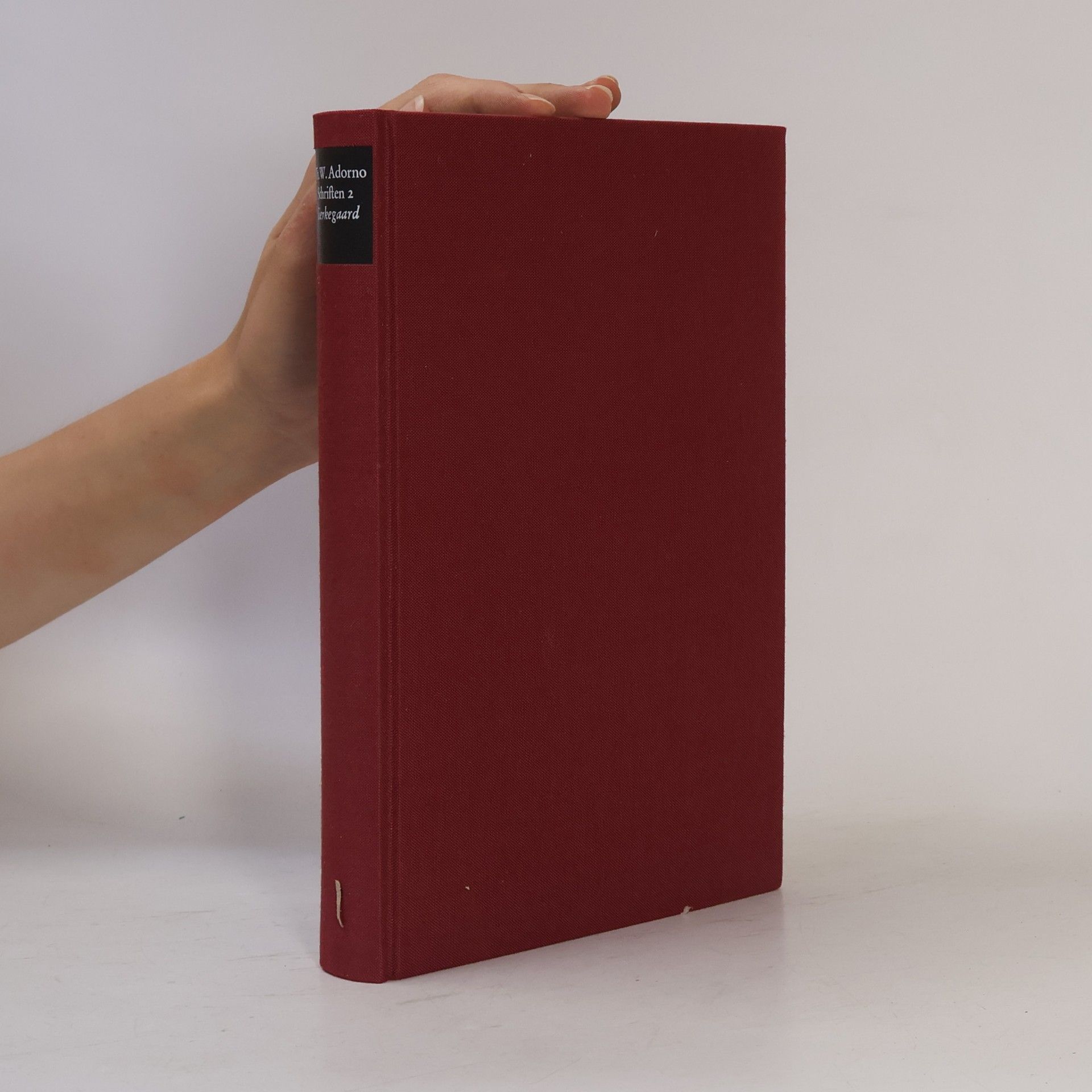 Theodor W. Adorno Schriften 2. Kierkegard