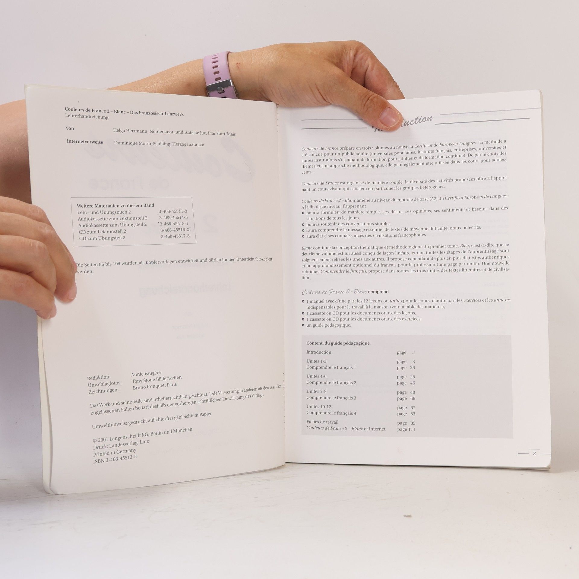 Various authors Couleurs de France 2. Lehrehandreichung