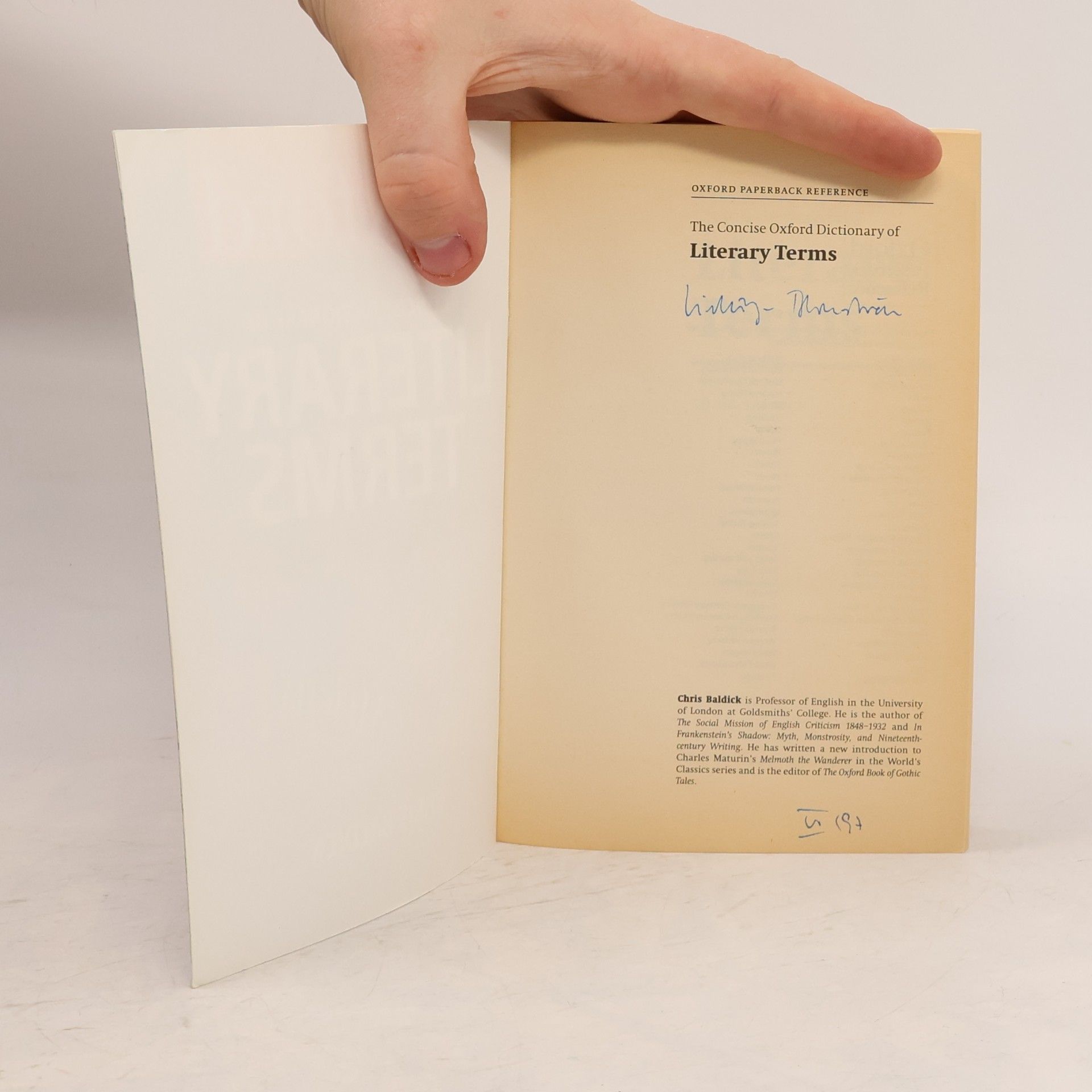 Chris Baldick The Concise Oxford Dictionary of Literary Terms