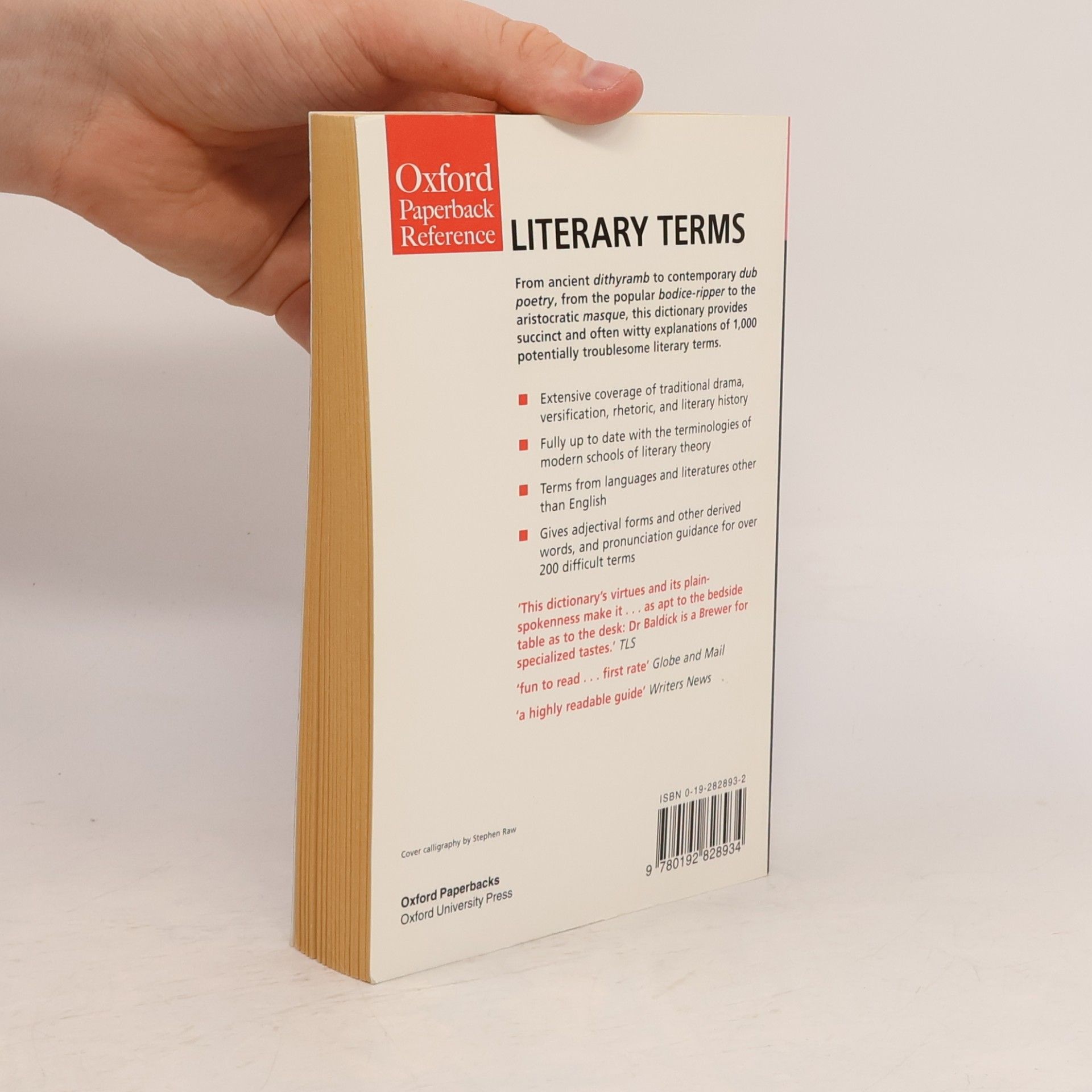 Chris Baldick The Concise Oxford Dictionary of Literary Terms