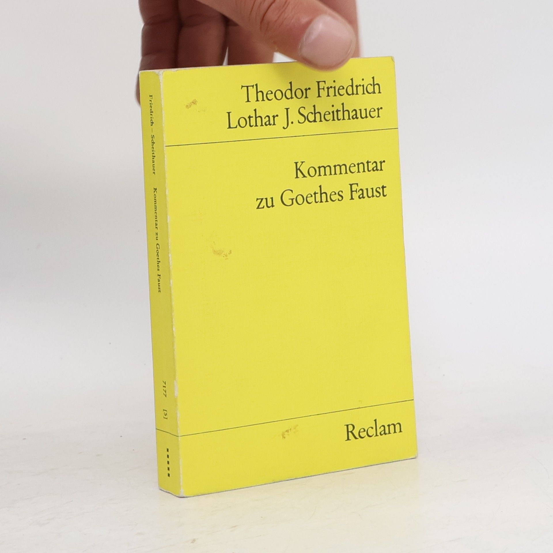 Theodor Friedrich Kommentar zu Goethes Faust