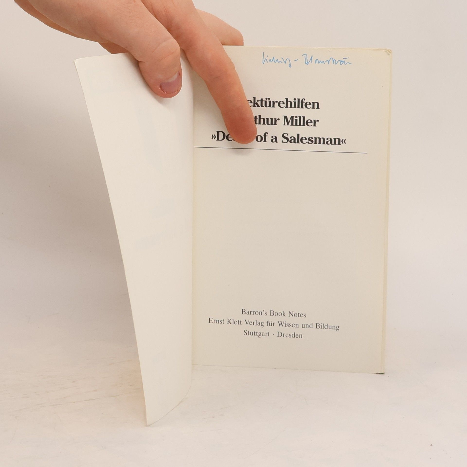 Liza MacAlister Williams Lektürehilfen Arthur Miller, "Death of a salesman"