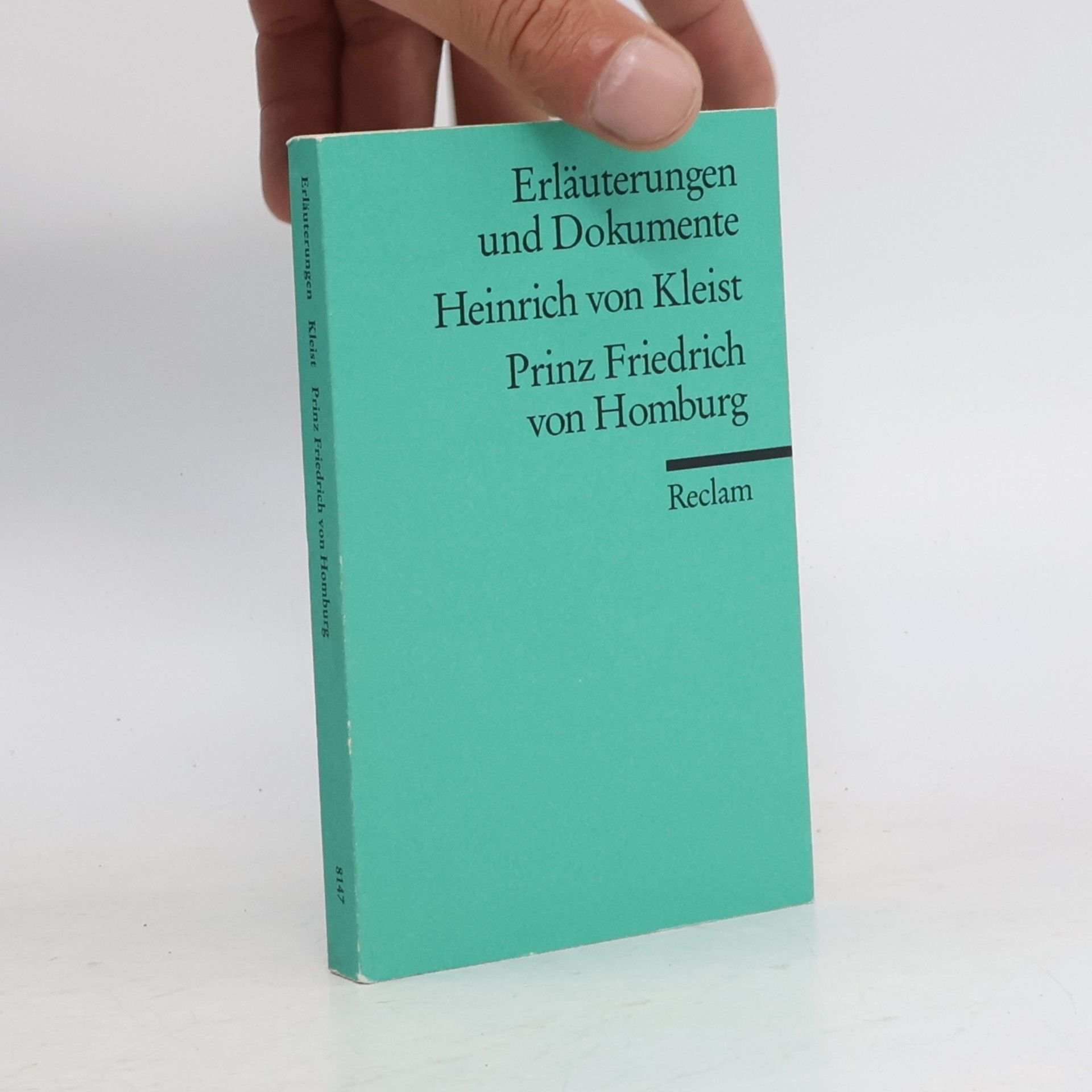 Fritz Hackert Heinrich von Kleist, Prinz Friedrich von Homburg