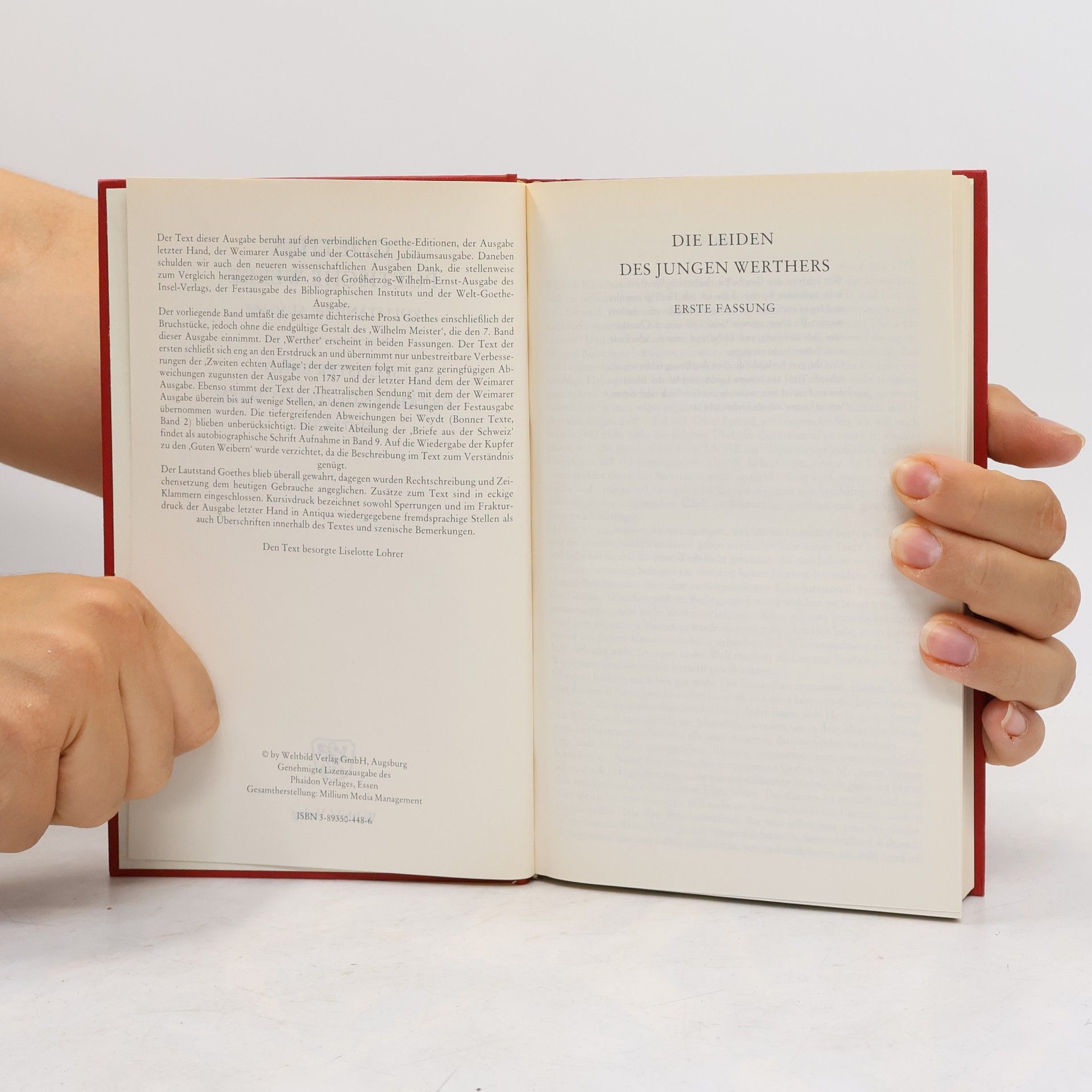 Johann Wolfgang von Goethe Goethes poetische Werke 6. Erzählende Dichtungen I