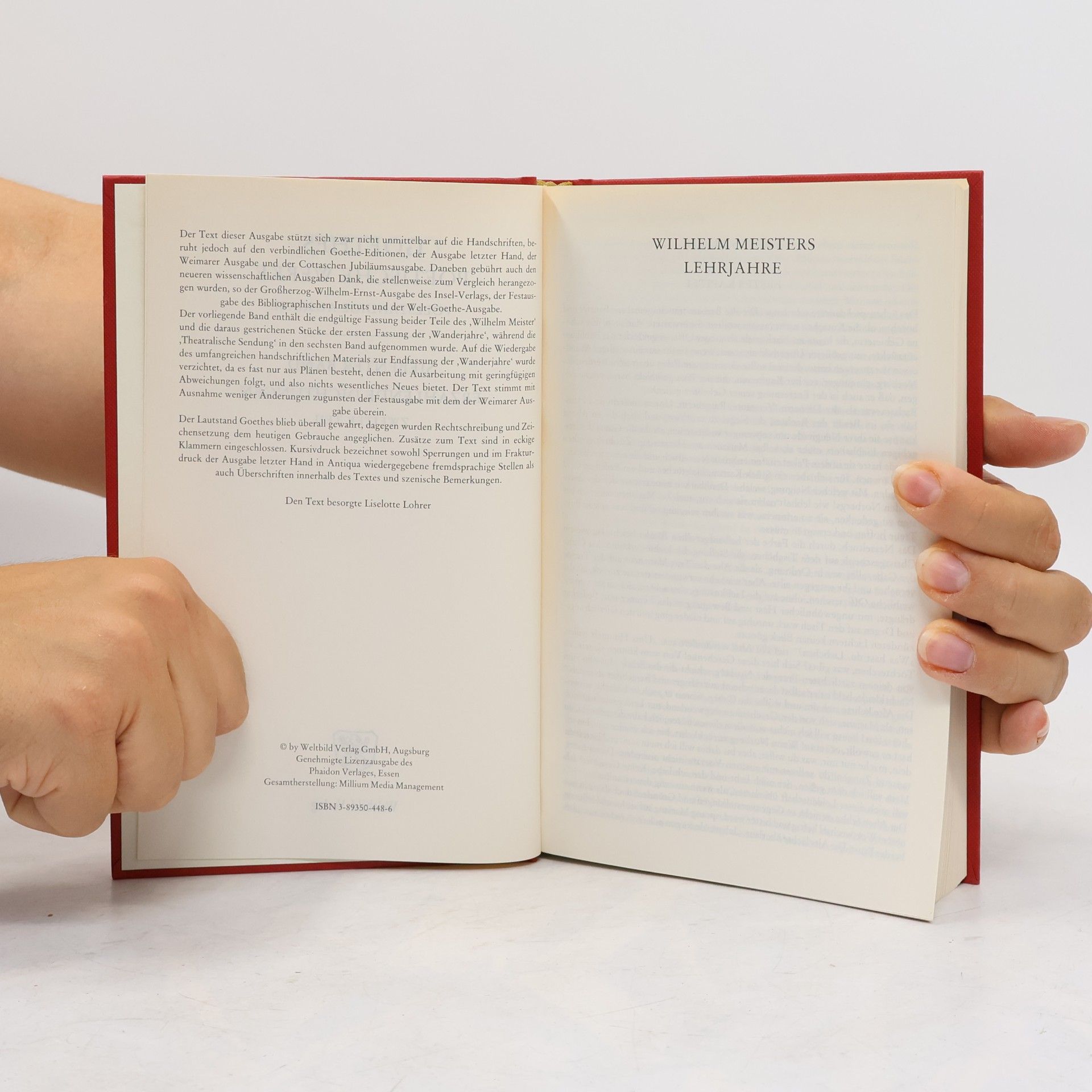 Johann Wolfgang von Goethe Goethes poetische Werke 7. Erzählende Dichtungen II.