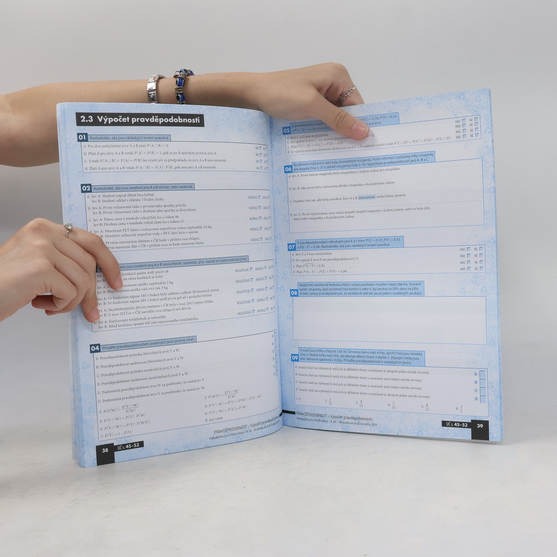 Various authors Matematika pro střední školy - kombinatorika, pravděpodobnost, statistika (8. díl, zkrácená verze, prac. sešit)