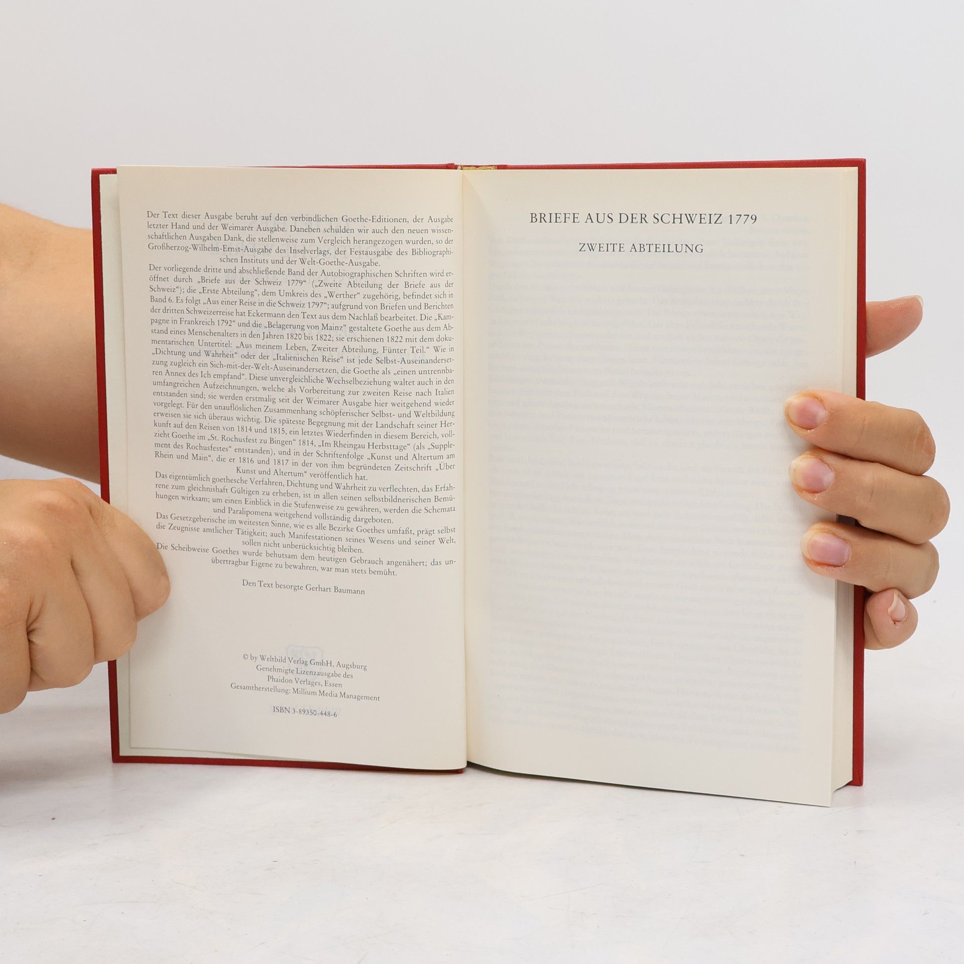 Johann Wolfgang von Goethe Poetische Werke. Band 10
