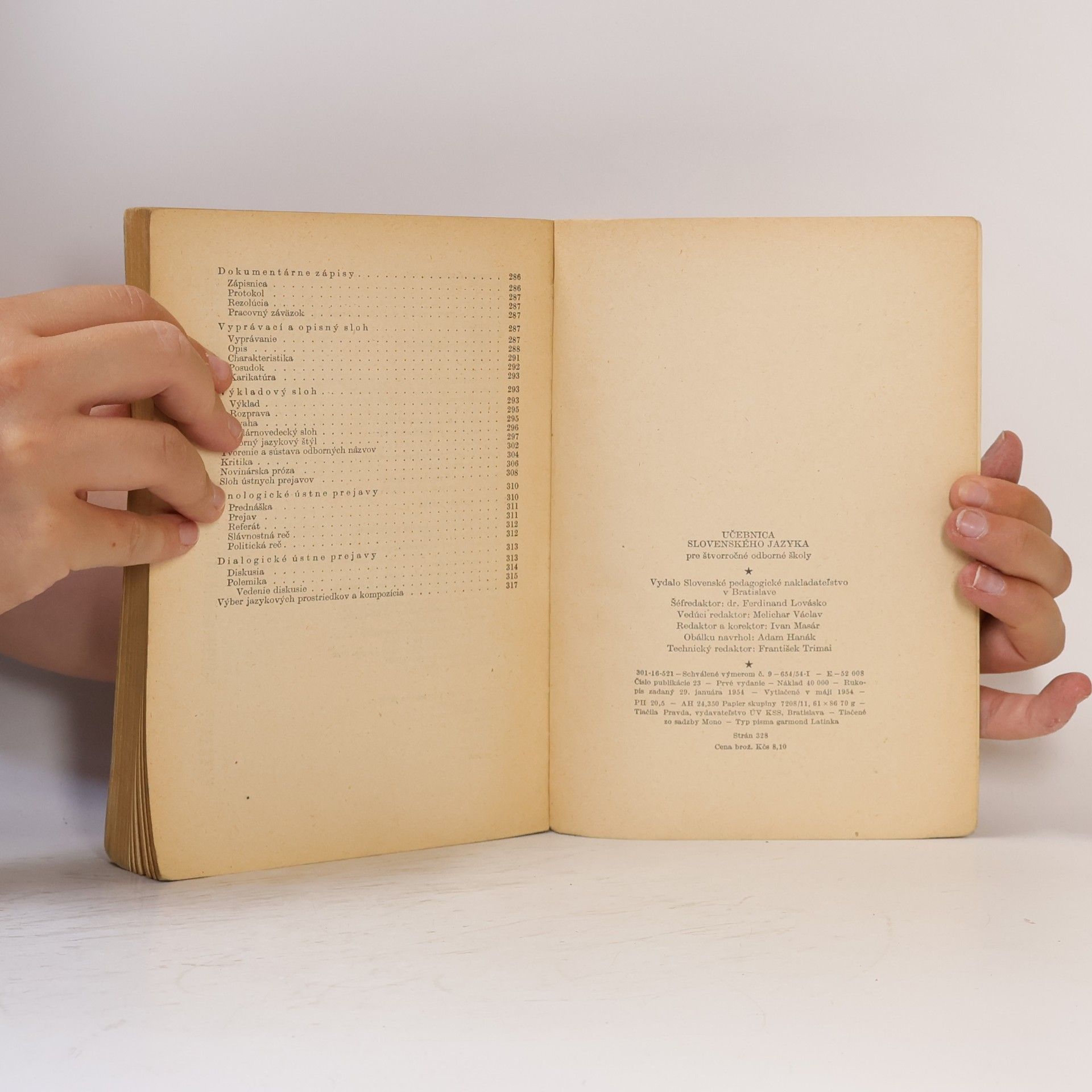 Various authors Učebnica slovenského jazyka pre štvorročné odborné školy