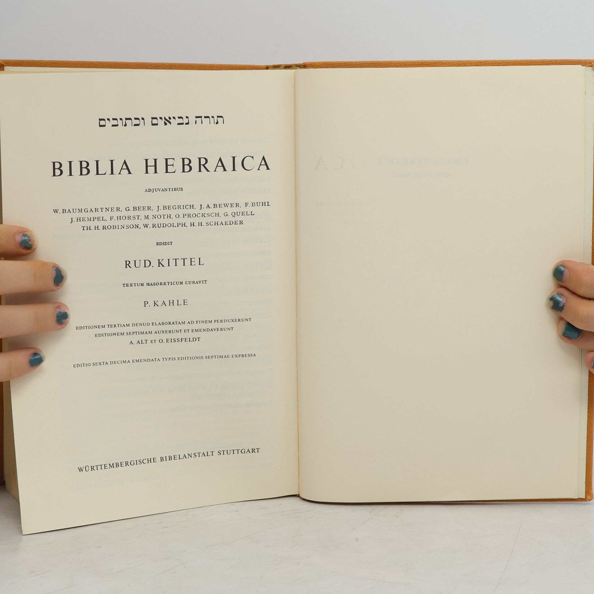 Kolektiv autorů Biblia Hebraica
