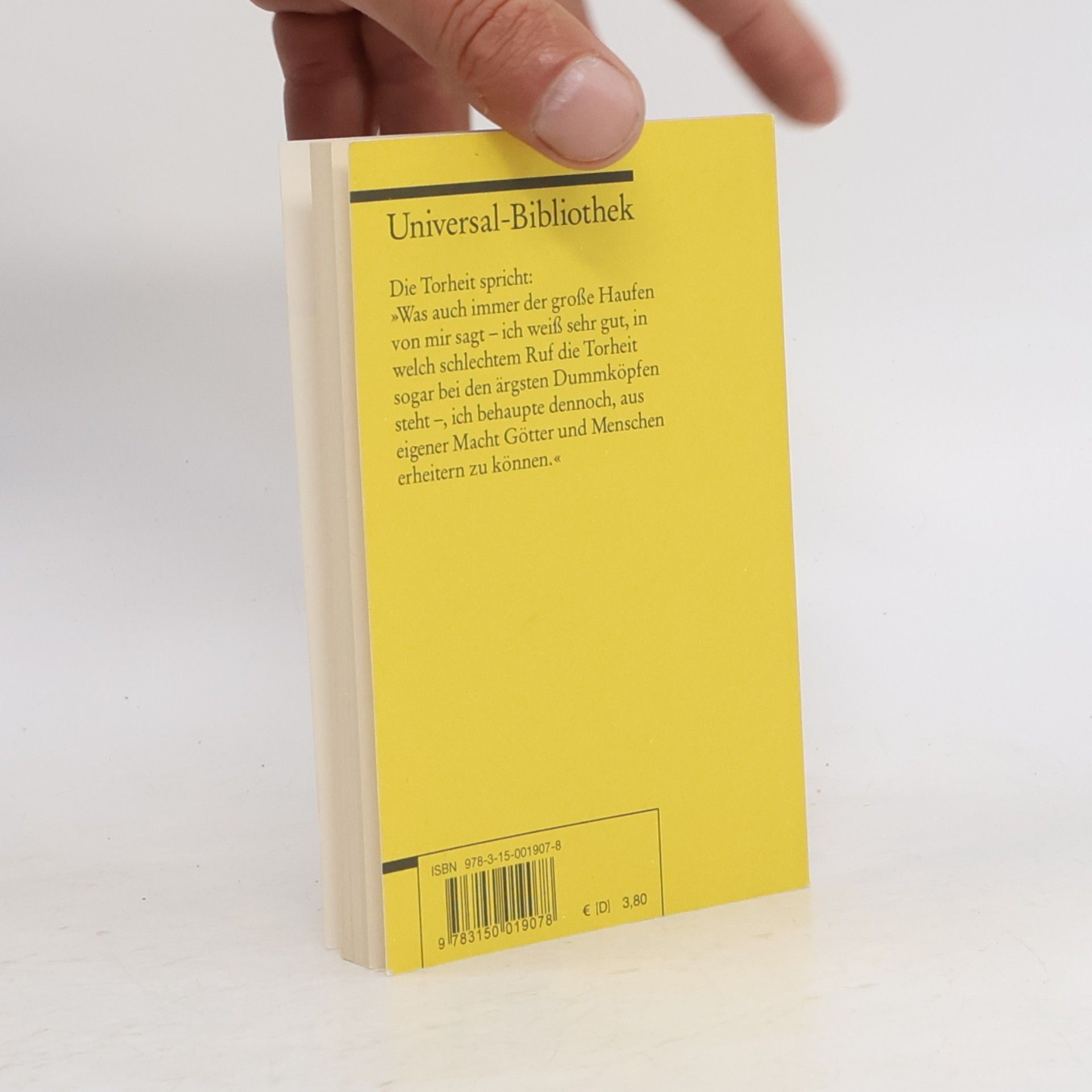 Erasmus Rotterdamský Das Lob der Torheit