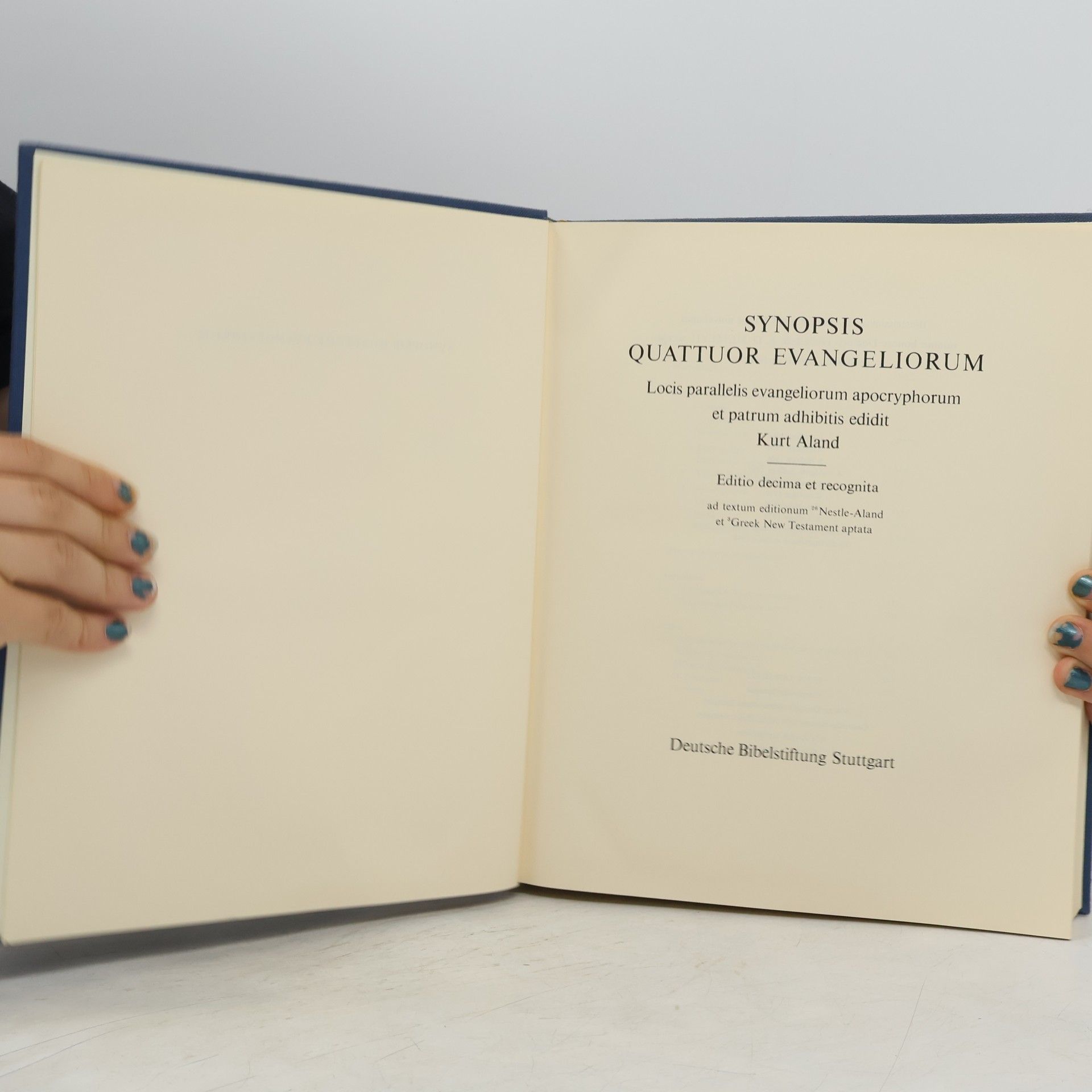 Kurt Aland Synopsis quattuor evangeliorum