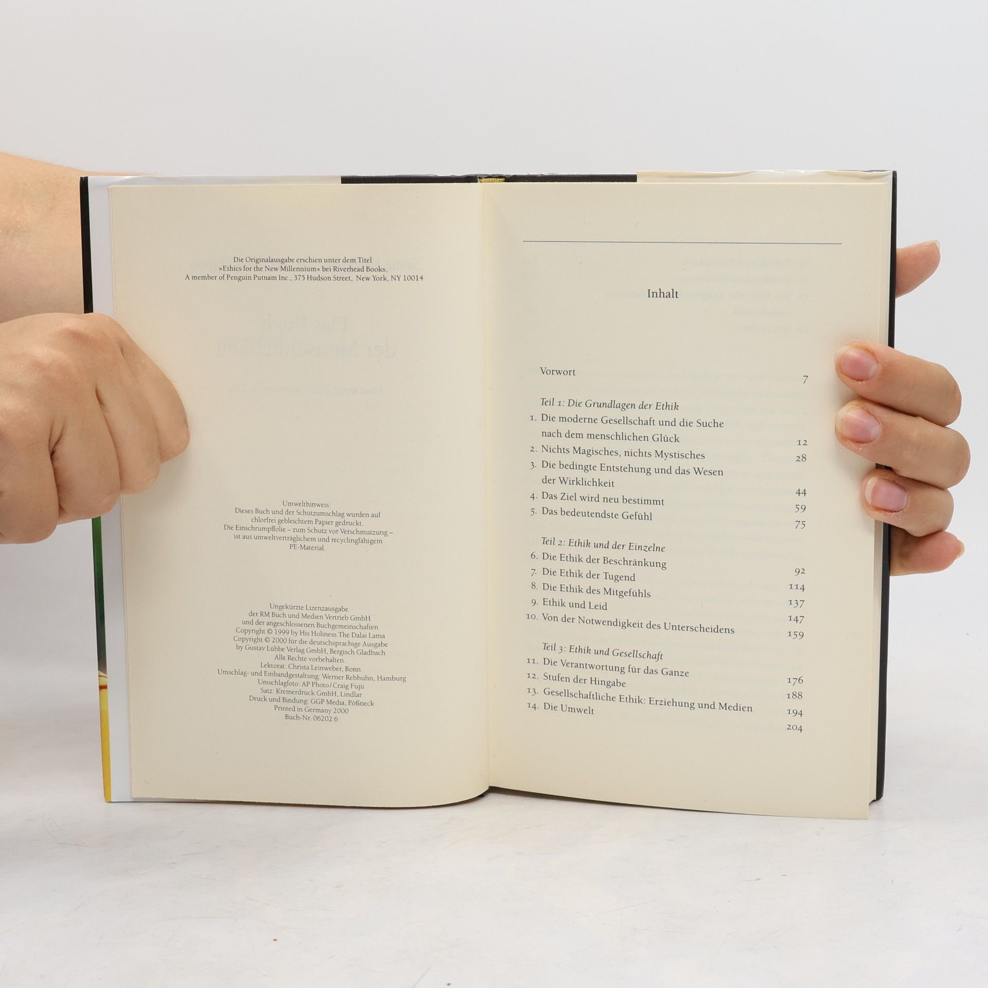Dalaï-Lama Das Buch der Menschlichkeit