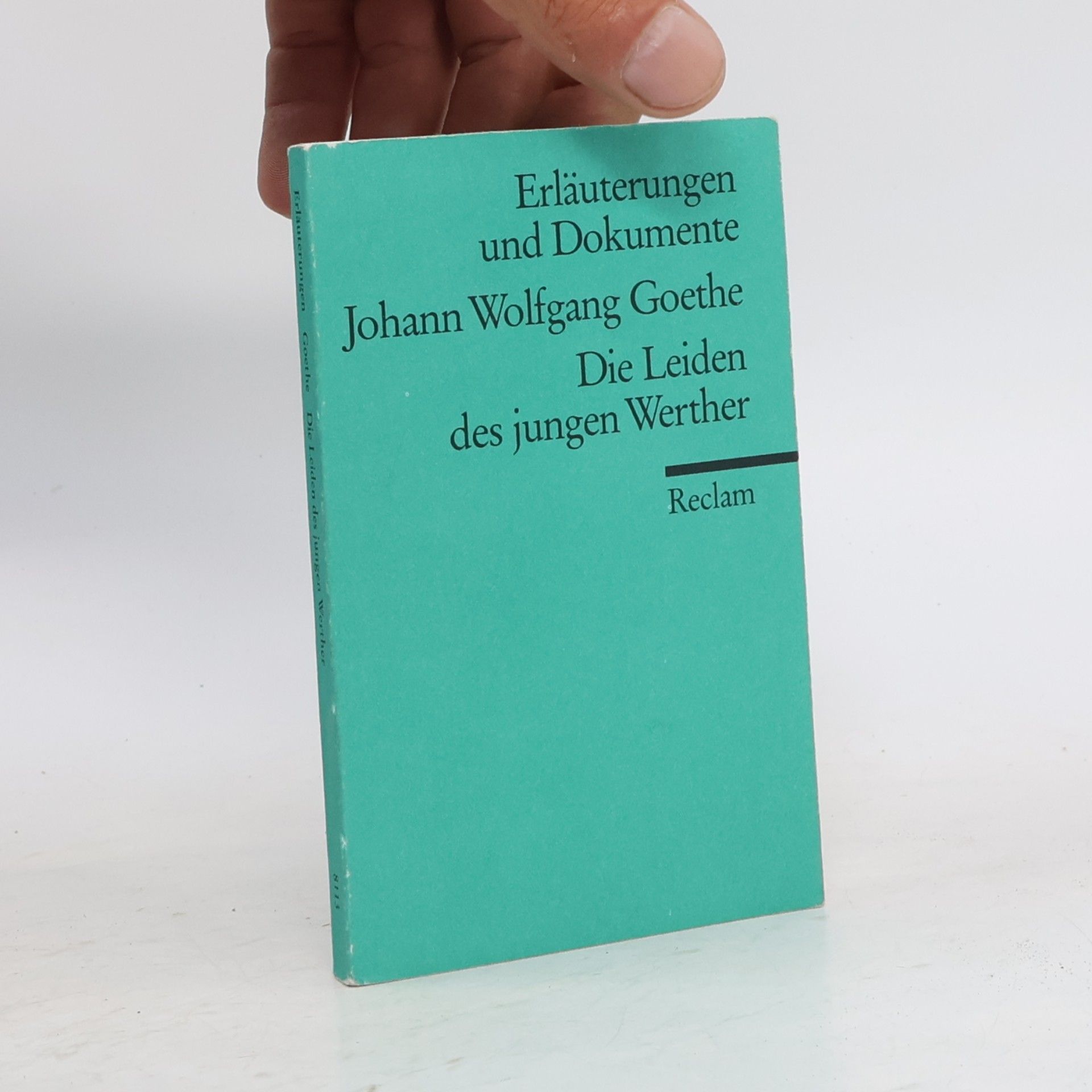 Kurt Rothmann Johann Wolfgang Goethe, Die Leiden des jungen Werthers