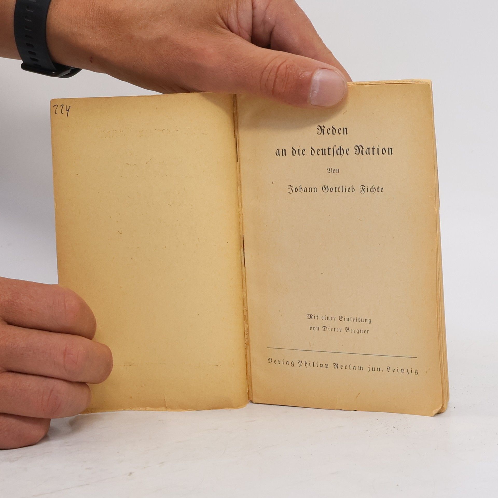 Johann Gottlieb Fichte Reden an die Deutsche Nation