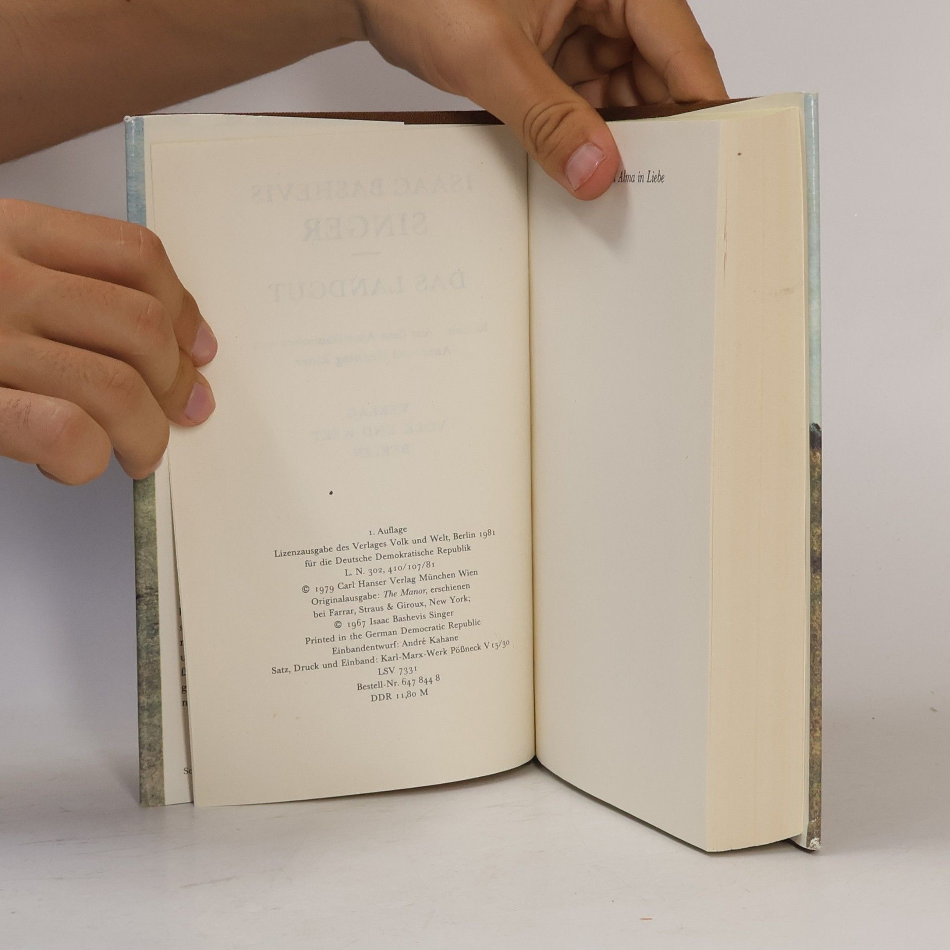 Isaac Bashevis Singer Das Landgut