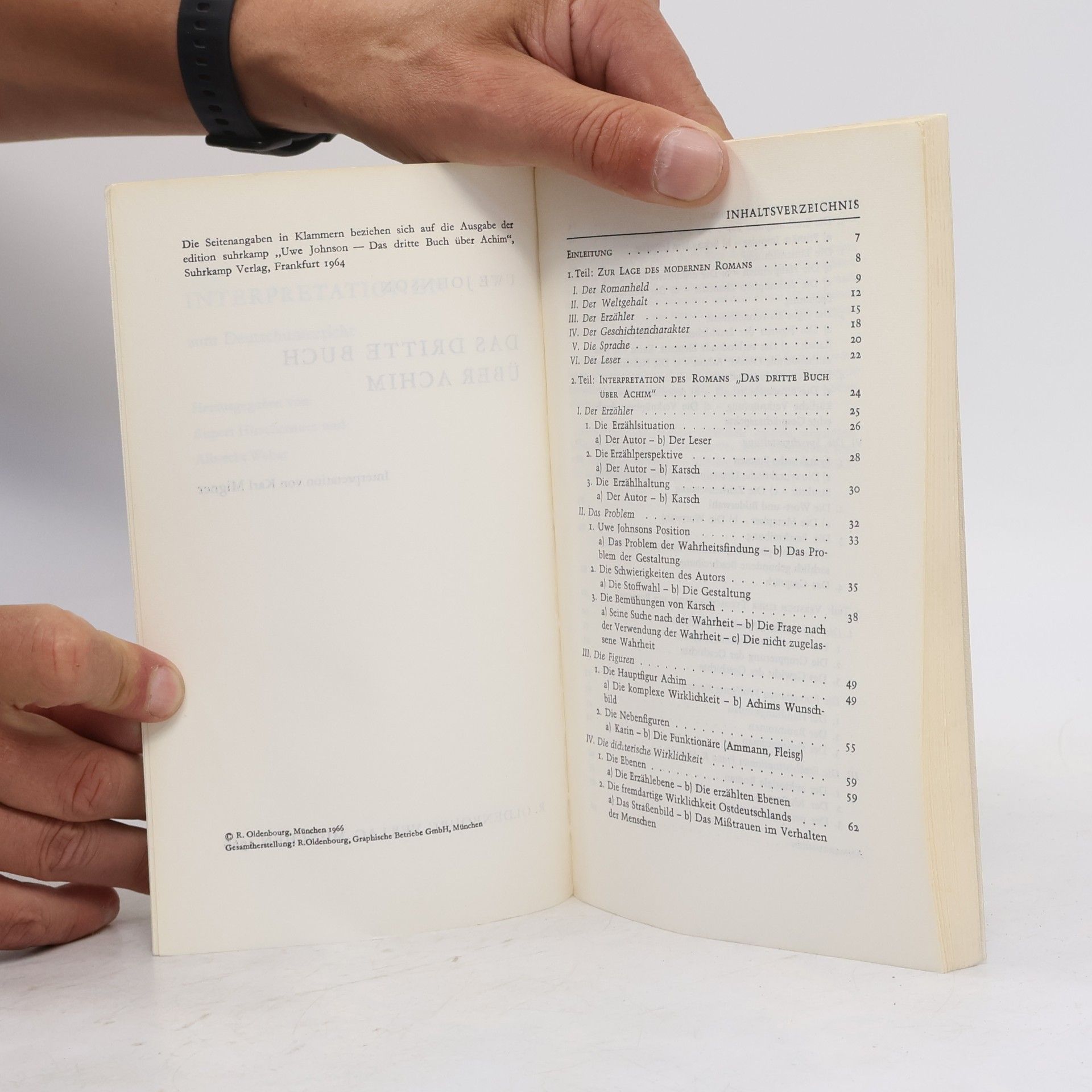 Migner Karl Uwe Johnson: Das dritte Buch über Achim. Interpretation