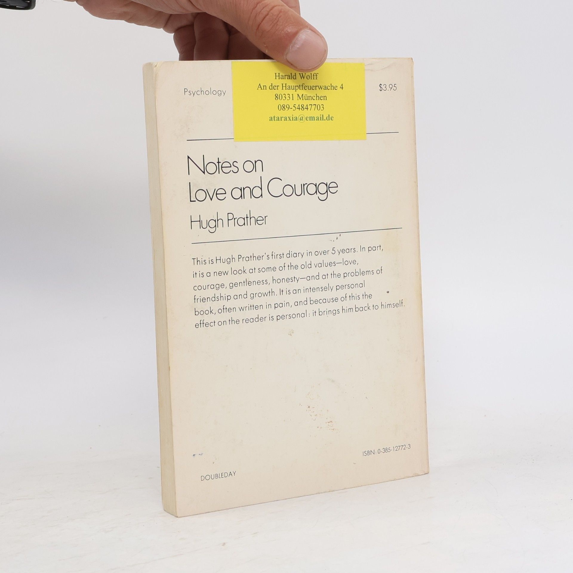 Eugene A. Smith Notes on Love and Courage